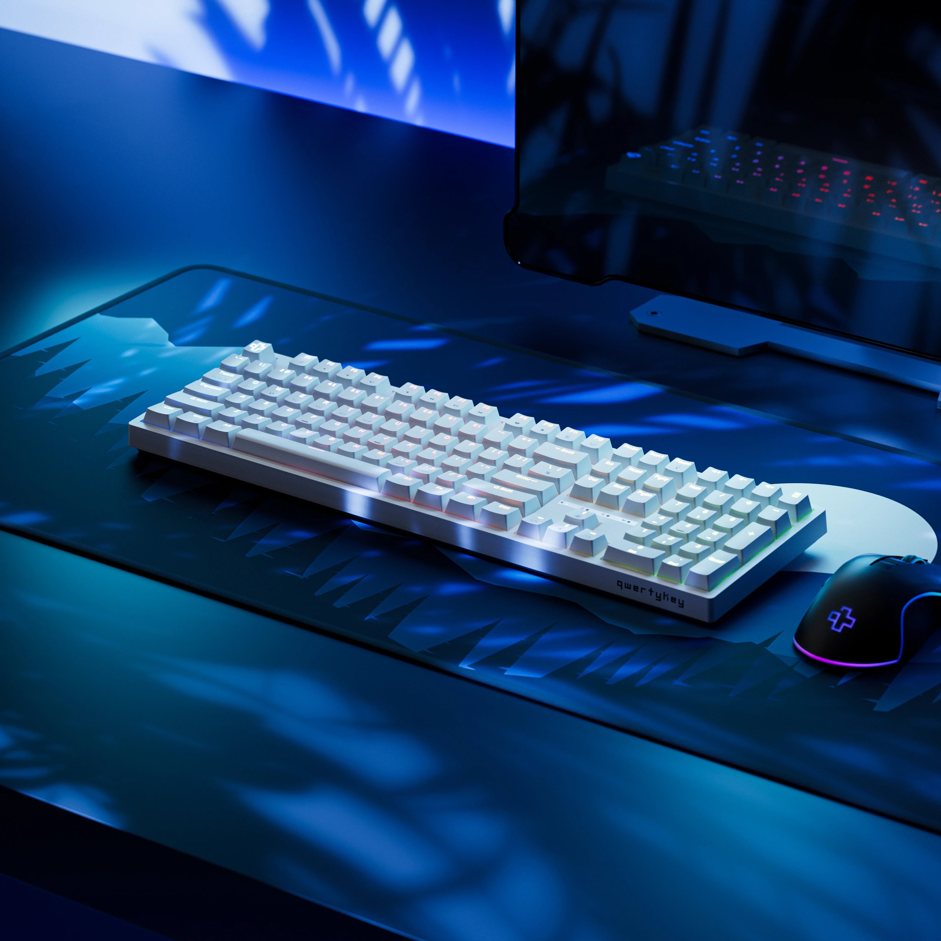QwertyKey H100 Alba Bluetooth Wireless Hotswap RGB Tastatura Mecanica Gaming