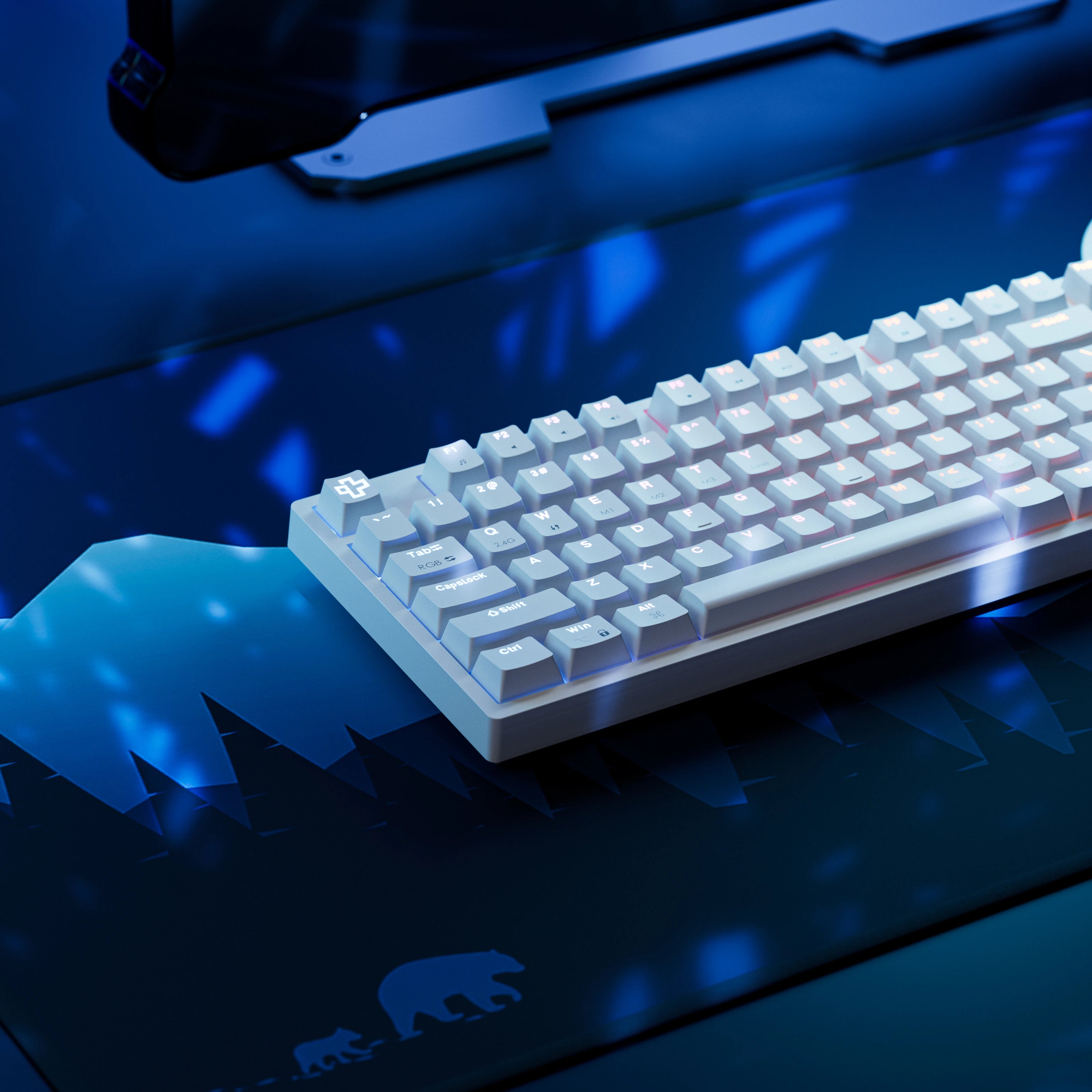 QwertyKey H100 Alba Bluetooth Wireless Hotswap RGB Tastatura Mecanica Gaming