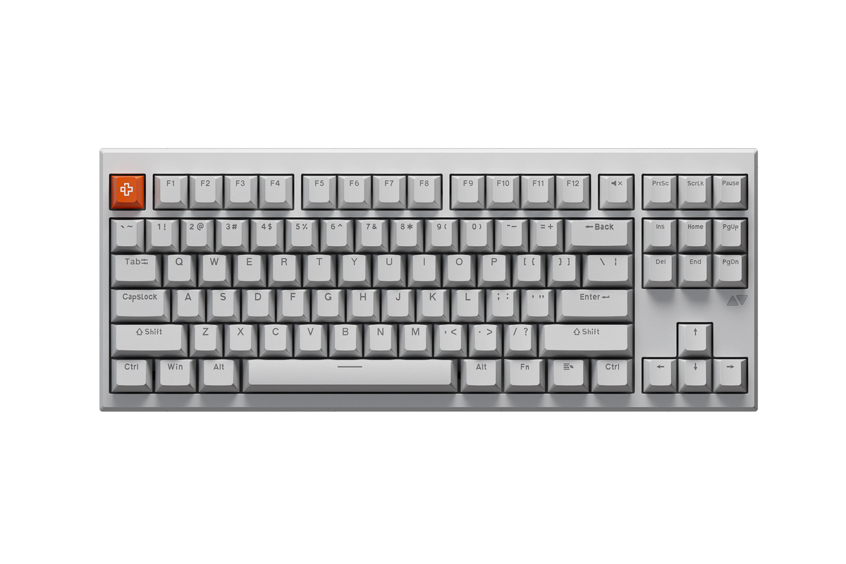 QwertyKey H87 Pro V2 Albă – Tastatură Mecanică Gaming Wireless, Hotswap, Gasket, Full RGB