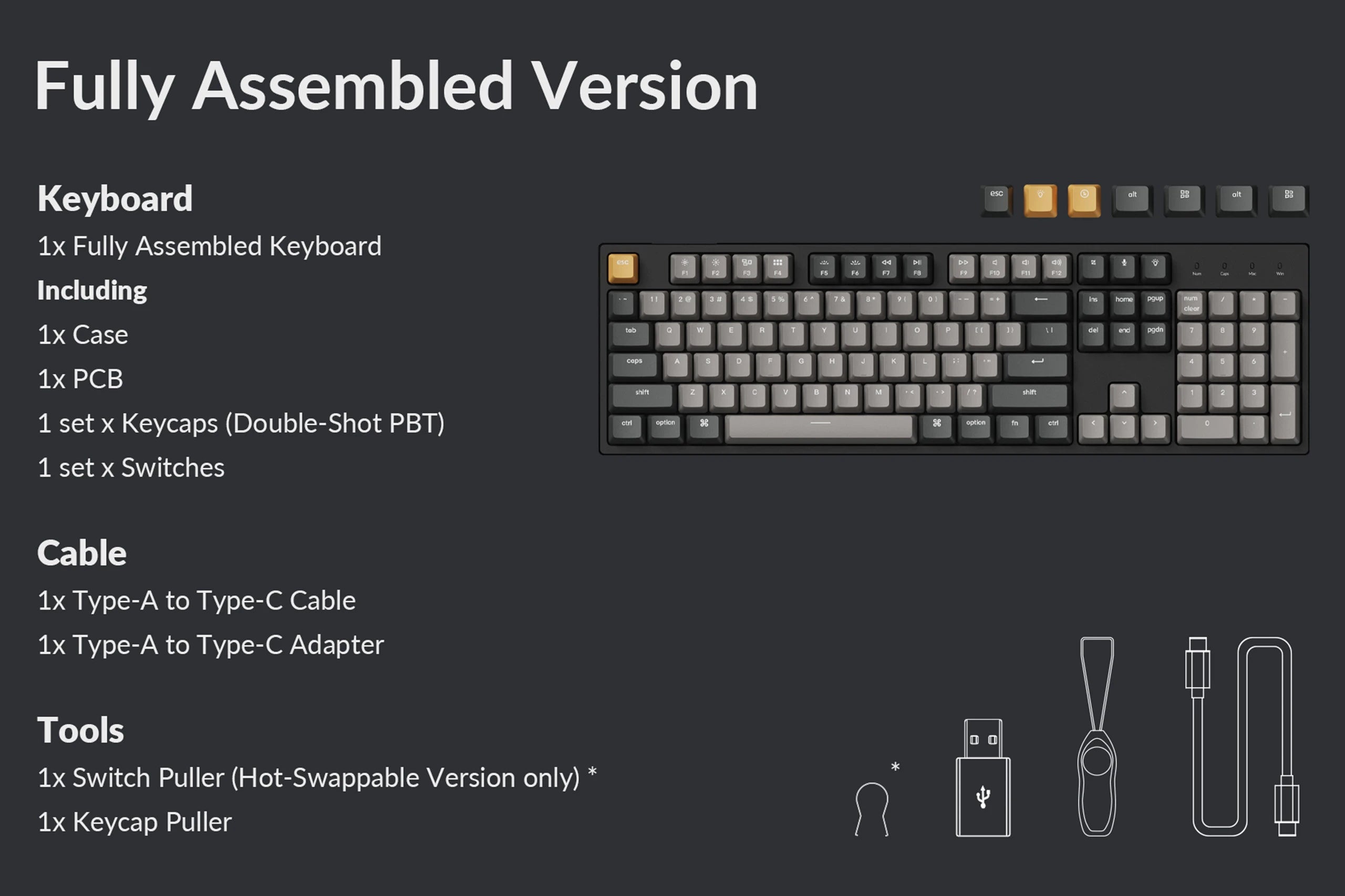 Keychron C2 Pro Hotswap RGB Tastatura Mecanica