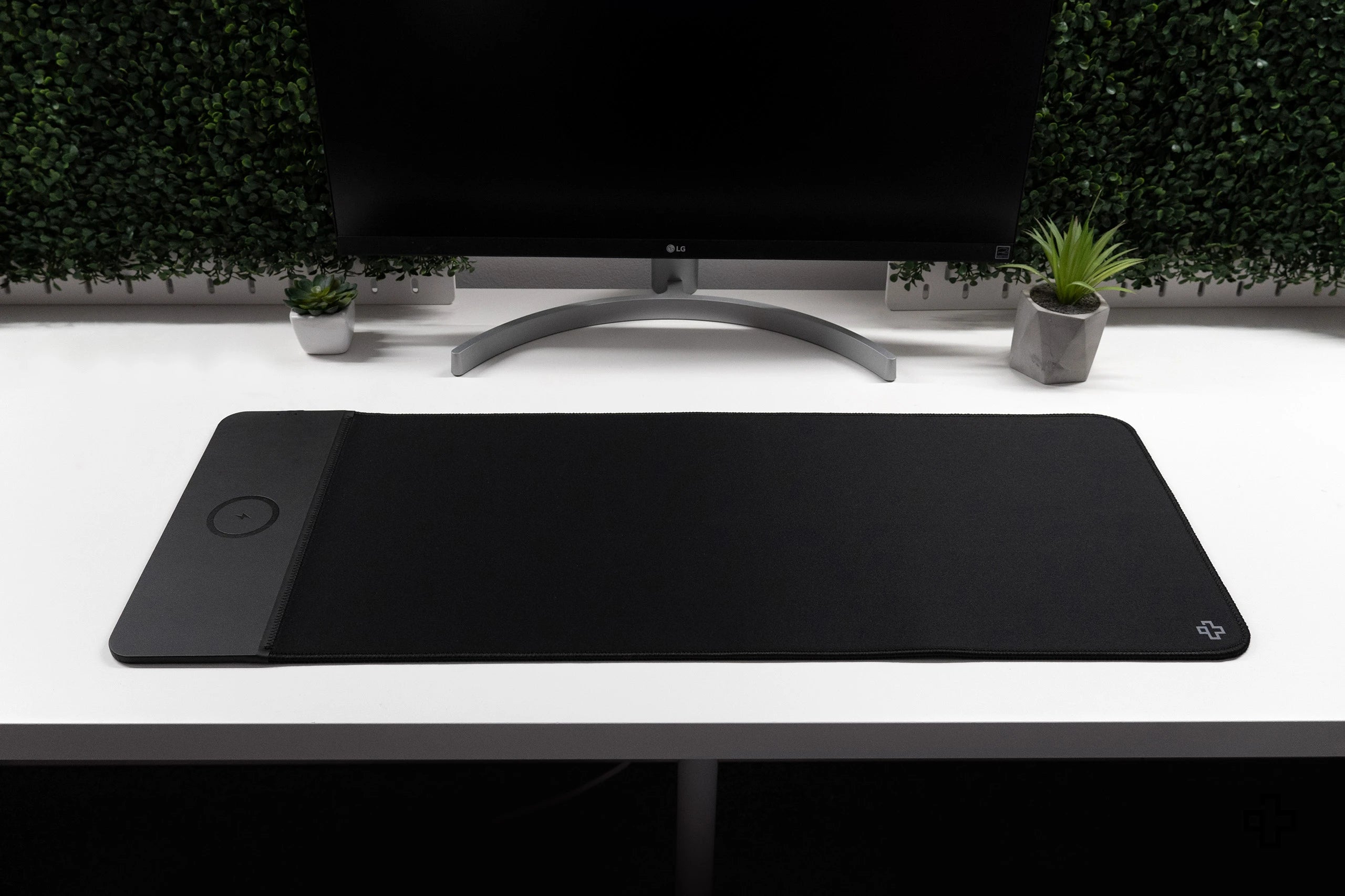 Deskmat Mousepad Wireless Charging Negru