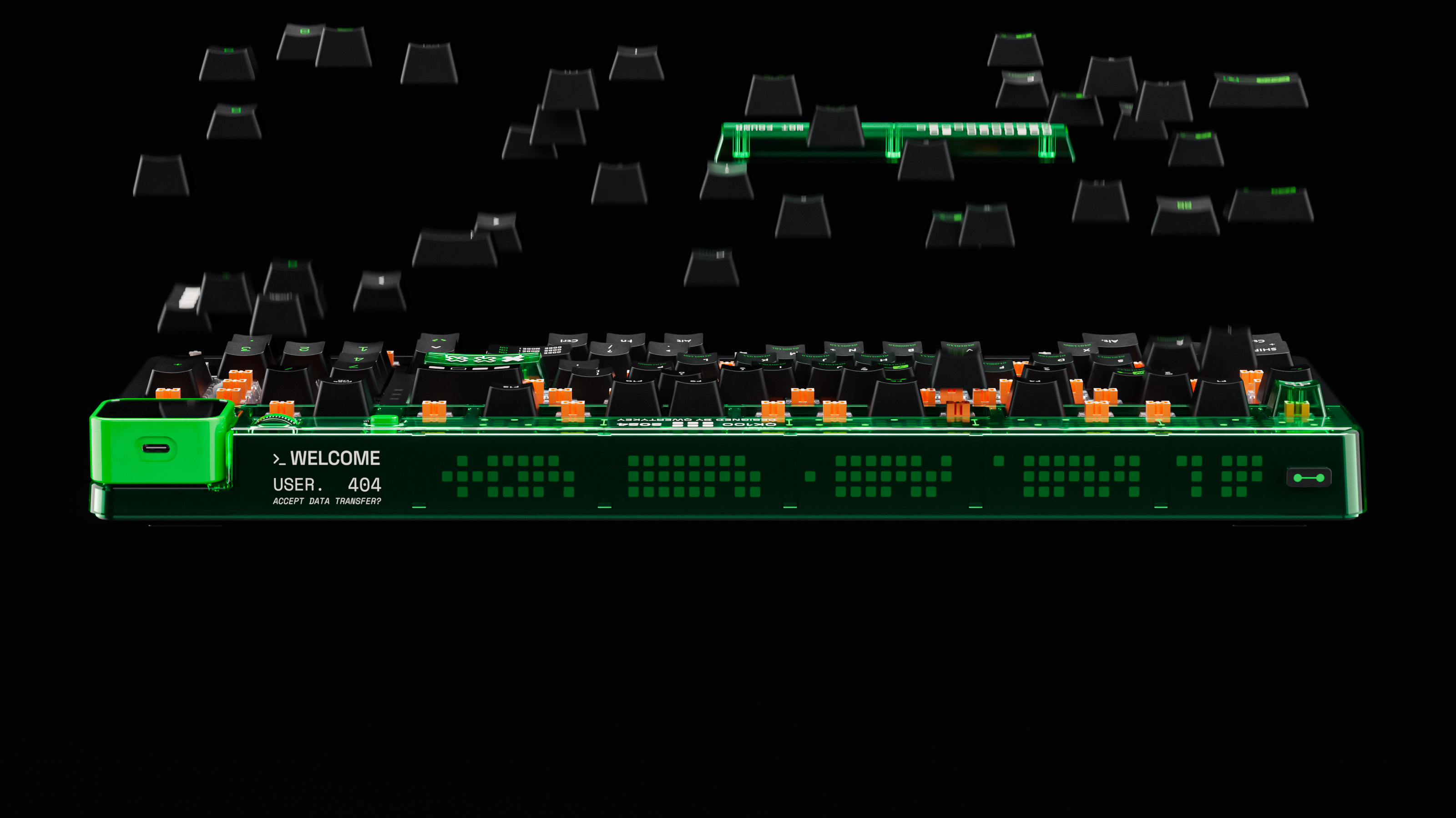 QwertyKey100 Matrix Hotswap RGB Ecran Pixel Bluetooth Gasket Mount Tastatura Mecanica Gaming