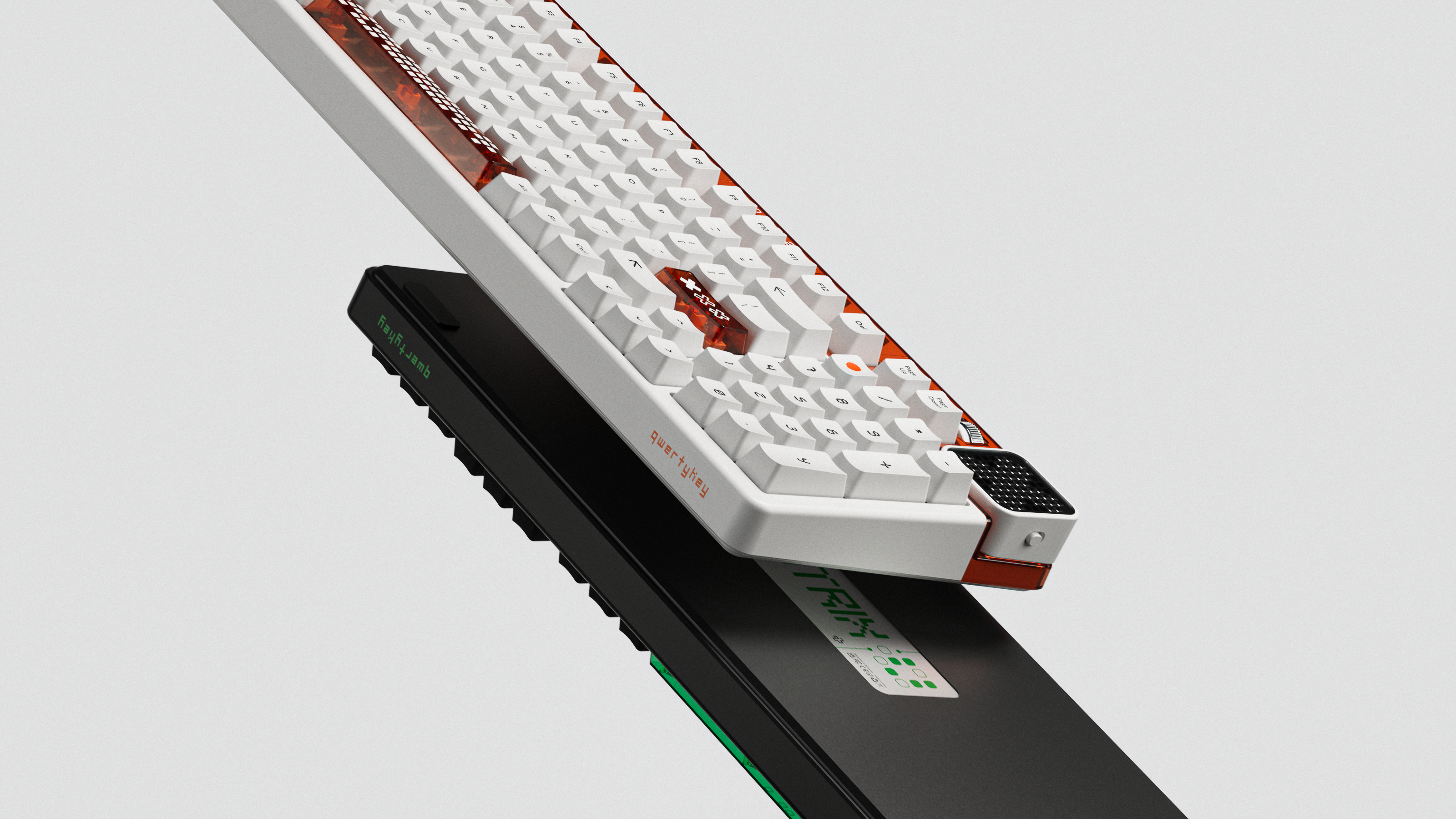 QwertyKey100 Apex Hotswap RGB Ecran Pixel Bluetooth Gasket Mount Tastatura Mecanica Gaming