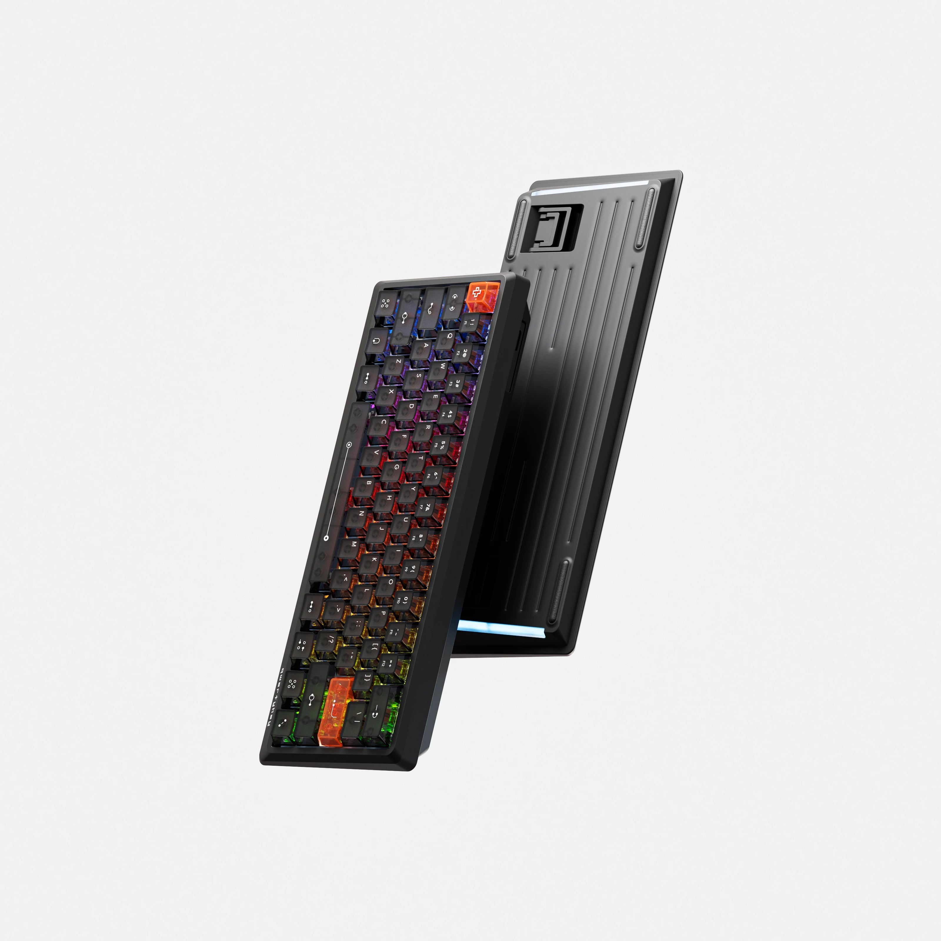 QwertyKey QK61 HE Phantom Neagră – Tastatură Gaming Magnetică Hall Effect, Rapid Trigger, Snap Tap, Full RGB