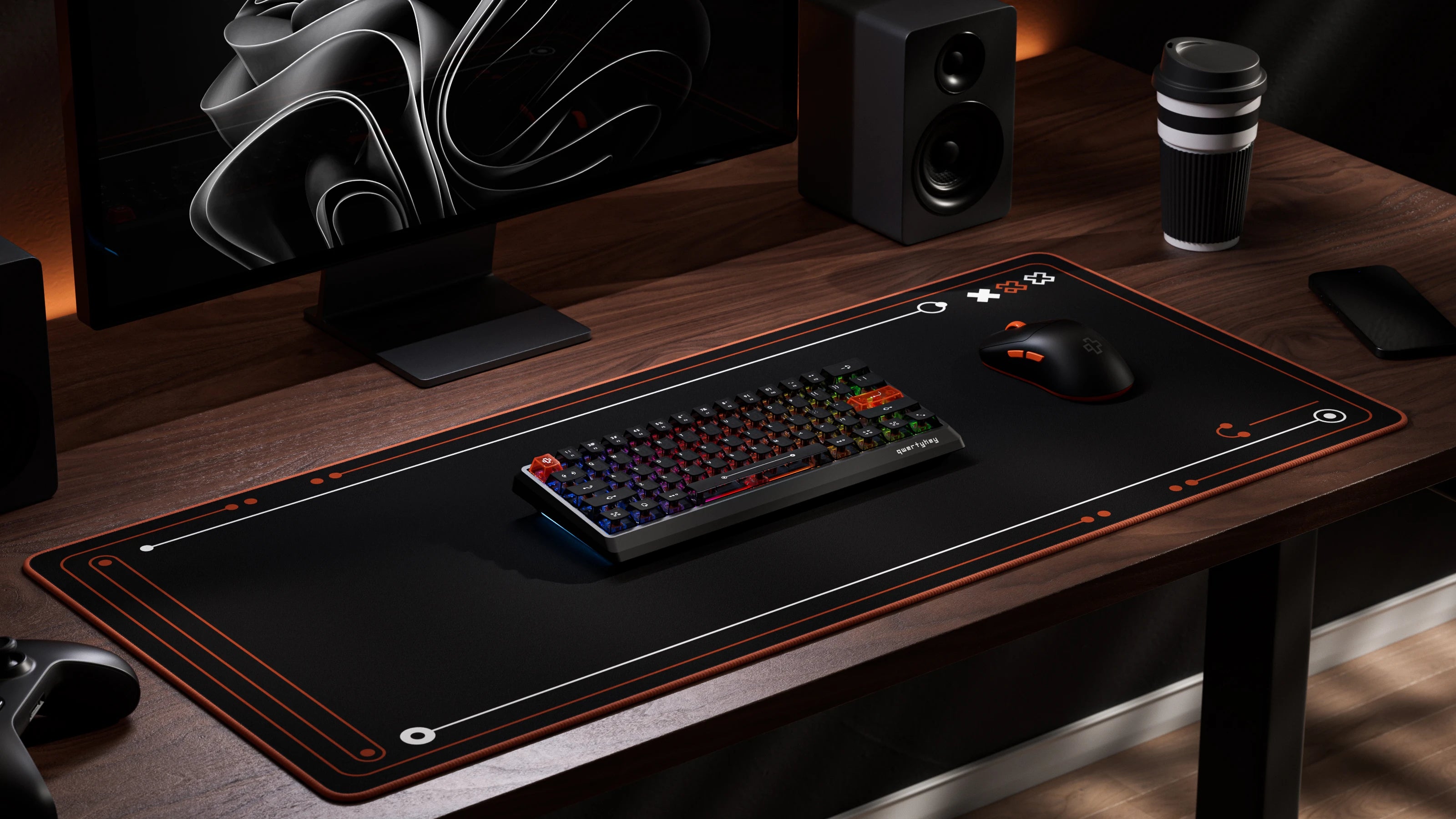 QwertyKey QK61 HE Phantom Neagră – Tastatură Gaming Magnetică Hall Effect, Rapid Trigger, Snap Tap, Full RGB