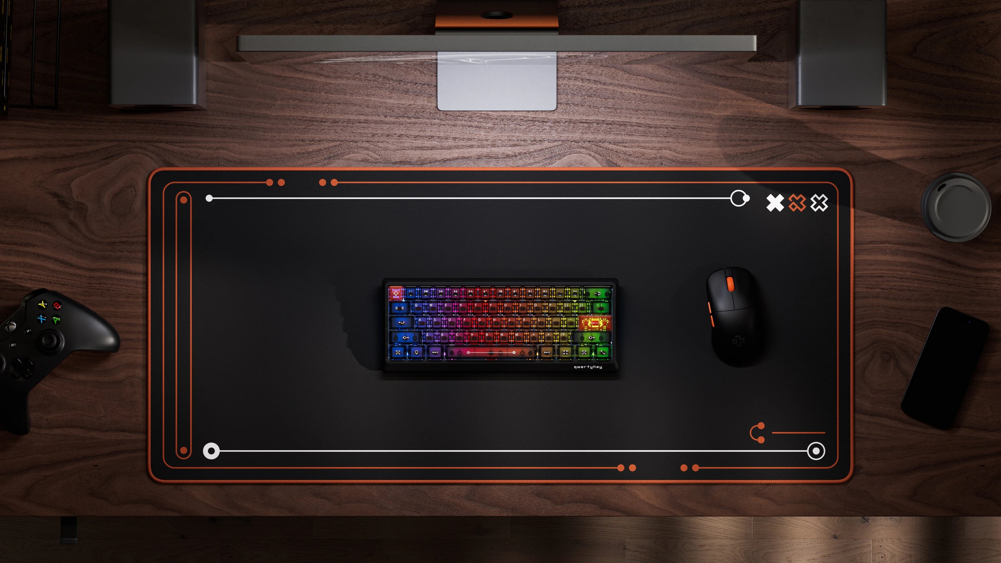 QwertyKey QK61 HE Phantom Neagră – Tastatură Gaming Magnetică Hall Effect, Rapid Trigger, Snap Tap, Full RGB
