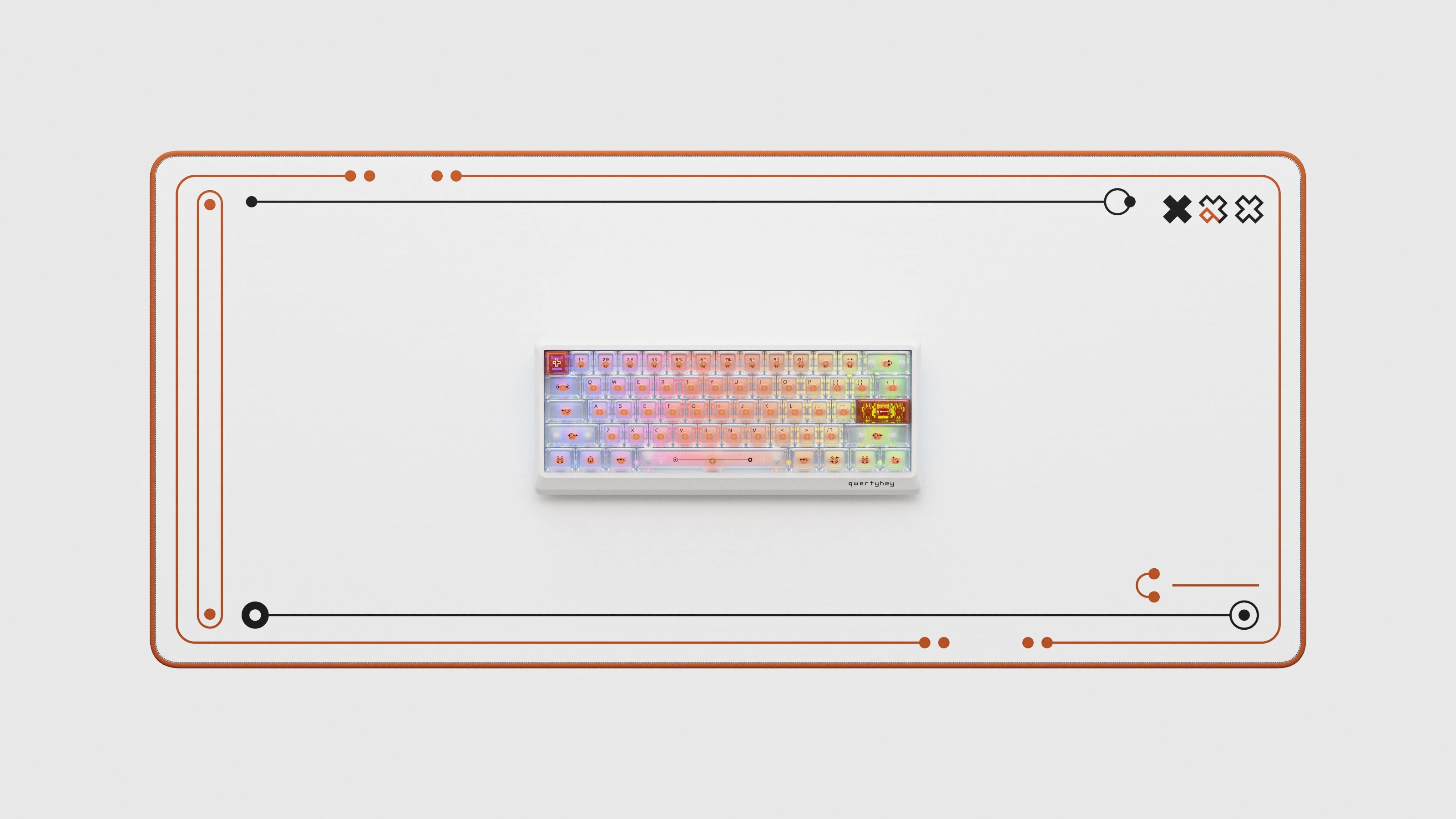 QK61 HE Phantom Alb – Tastatura Mecanica Gaming Hall Effect, Rapid Trigger, RGB, Switch-uri Magnetice, Snap Tap