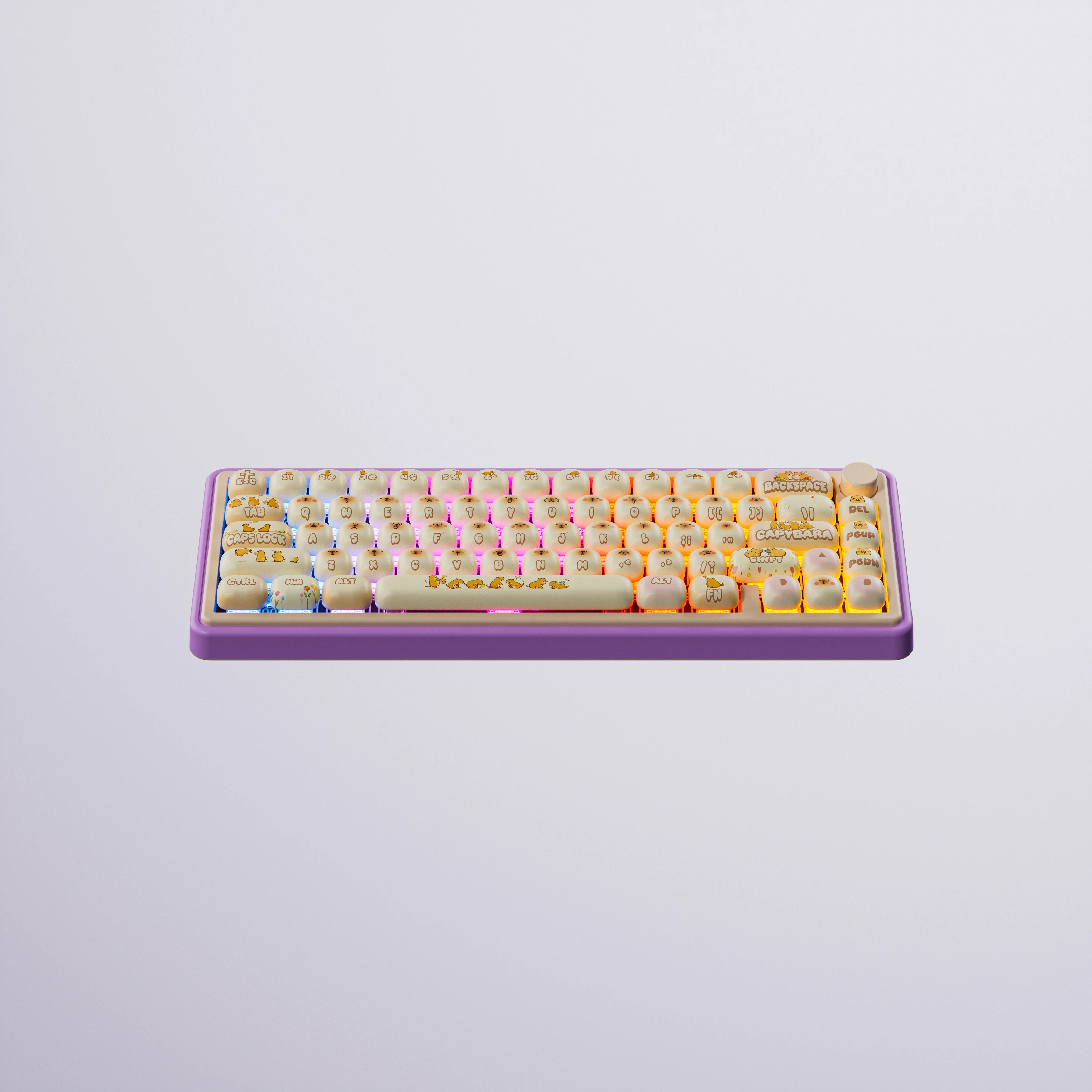 QwertyKey65 Pro Capybara Bluetooth Wireless VIA Hotswap RGB Tastatura Mecanica Gaming
