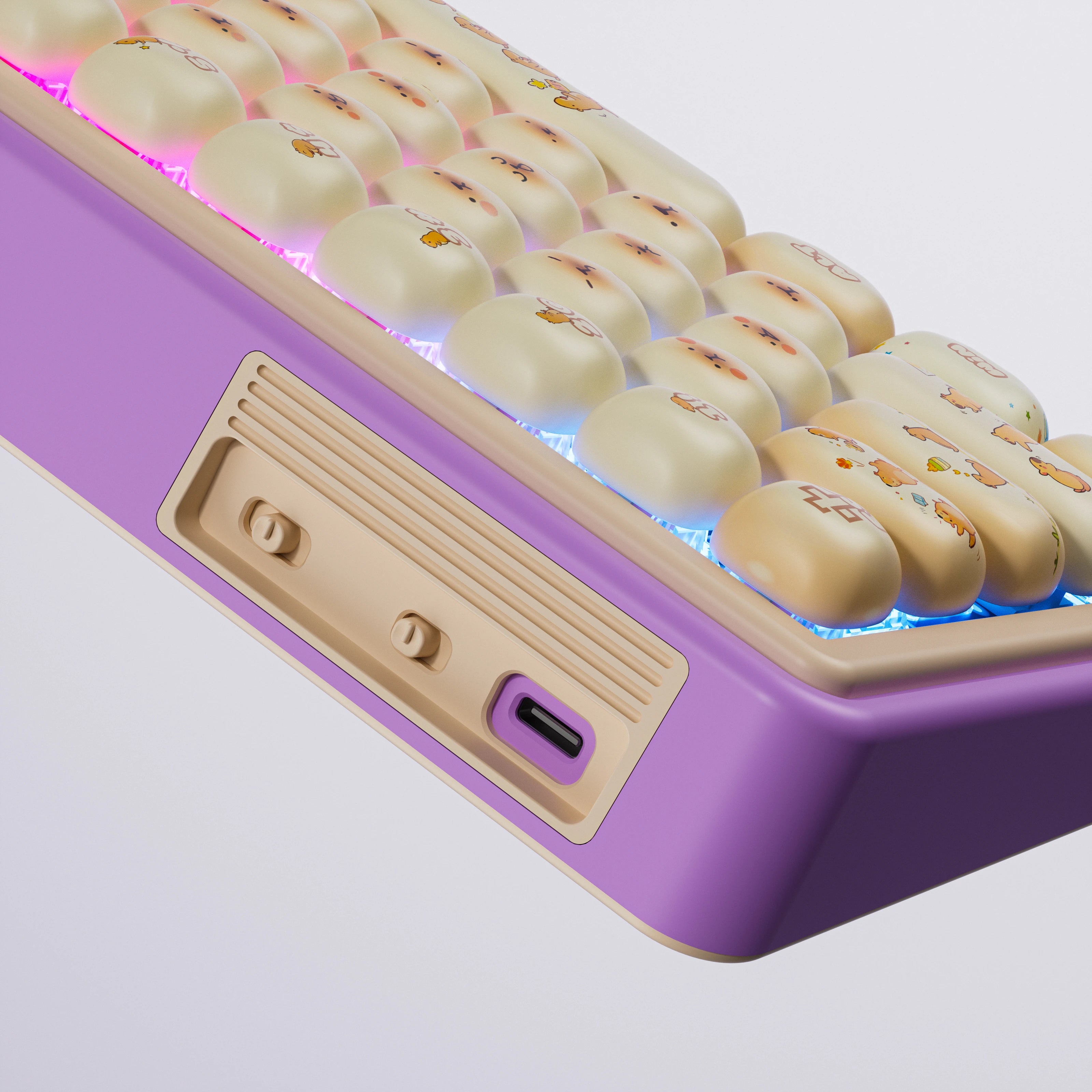 QwertyKey65 Pro Capybara Bluetooth Wireless VIA Hotswap RGB Tastatura Mecanica Gaming