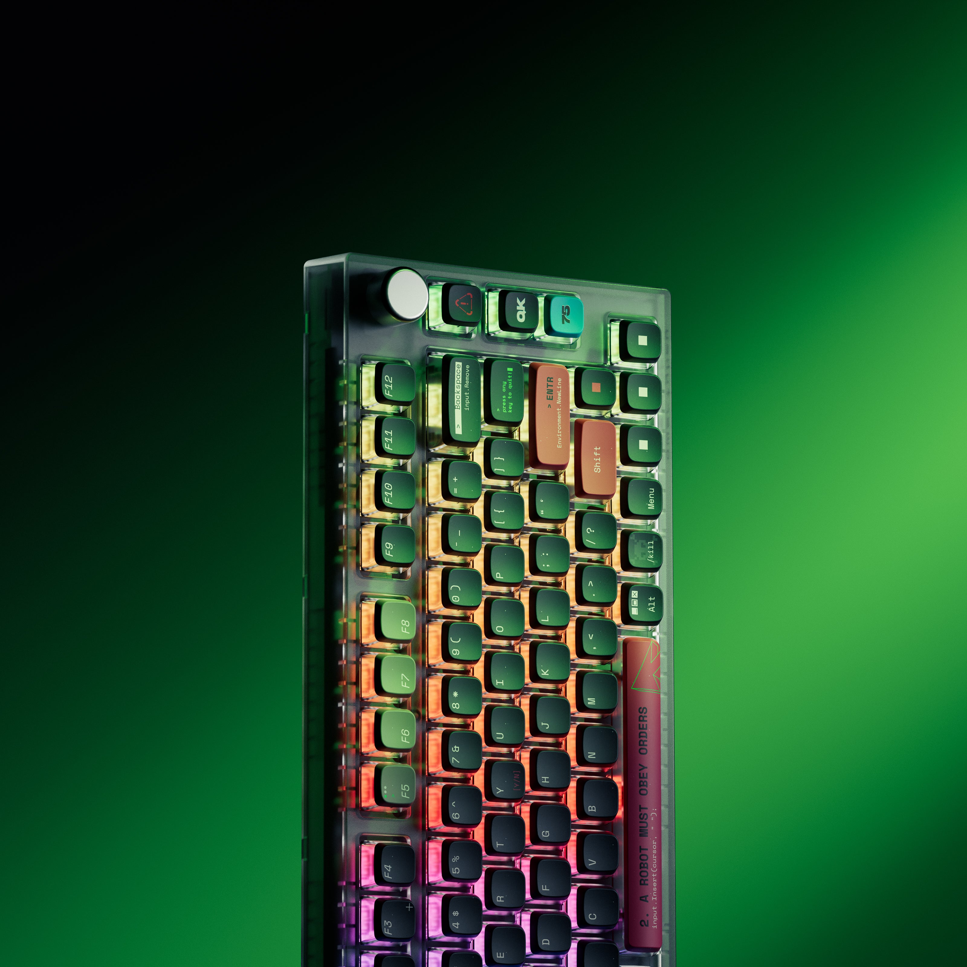 QwertyKey75 Terminal Bluetooth Wireless Hotswap RGB VIA/QMK Gasket Mounted Tastatura Mecanica Gaming