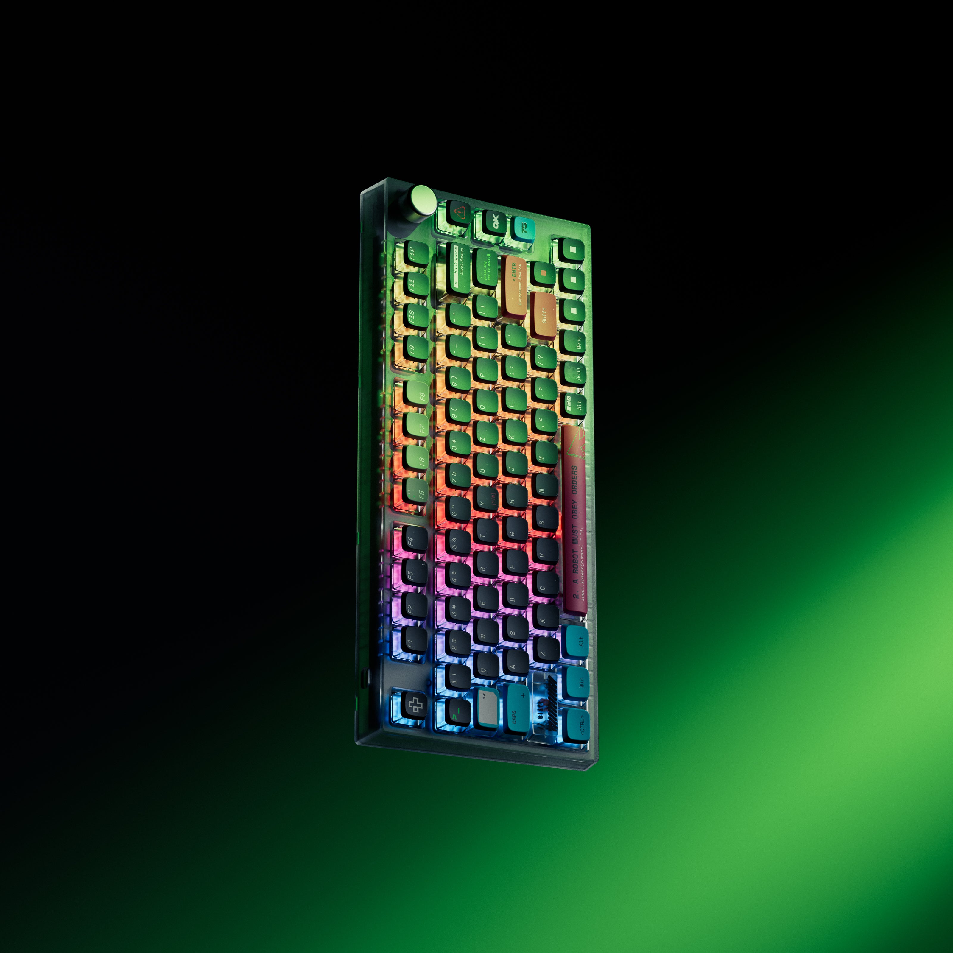 QwertyKey75 Terminal Bluetooth Wireless Hotswap RGB VIA/QMK Gasket Mounted Tastatura Mecanica Gaming