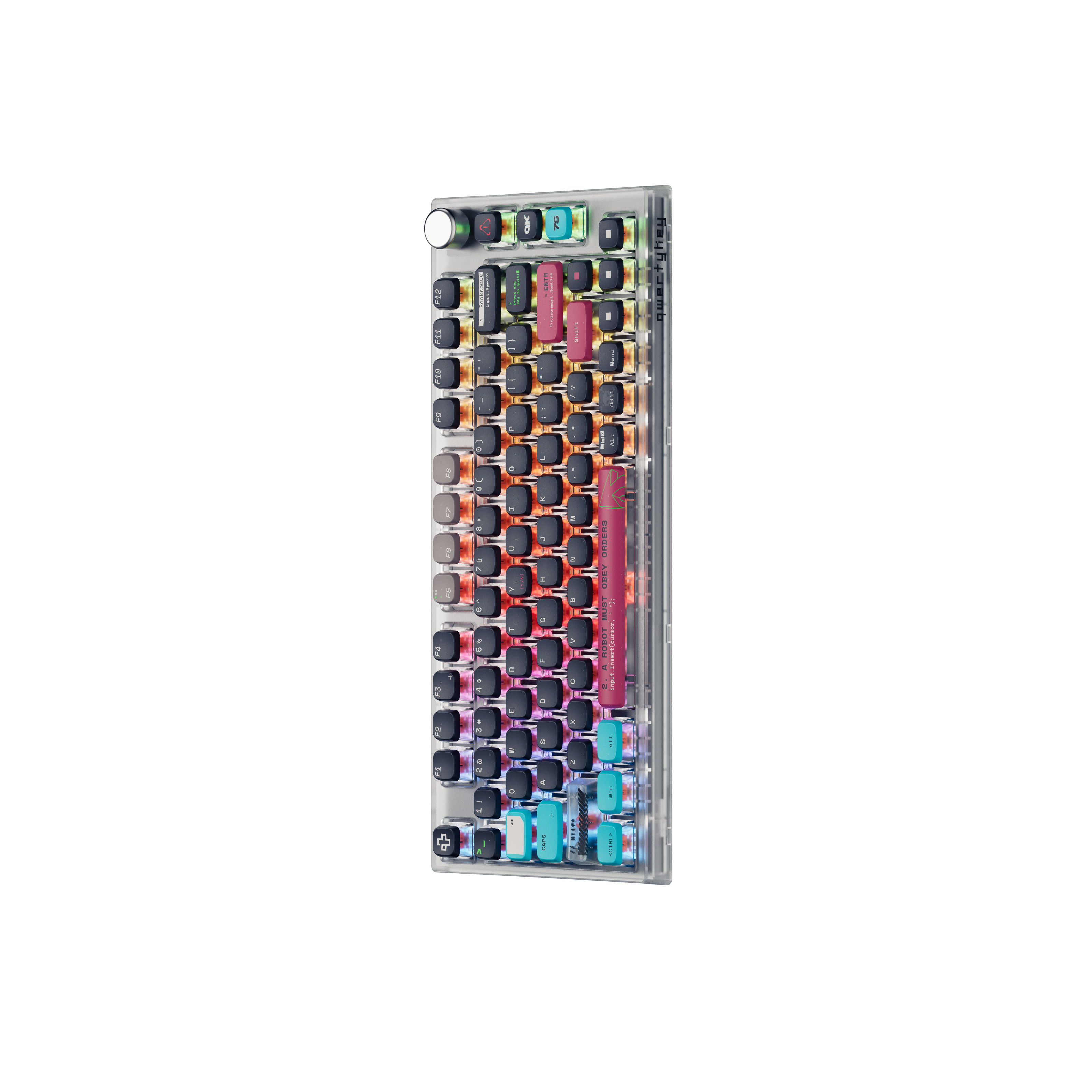 QwertyKey75 Terminal Bluetooth Wireless Hotswap RGB VIA/QMK Gasket Mounted Tastatura Mecanica Gaming