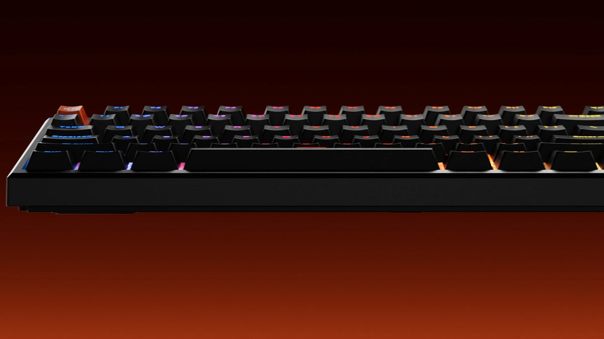 QwertyKey H87 Pro V2 Neagră – Tastatură Mecanică Gaming Wireless, Hotswap, Gasket, Full RGB