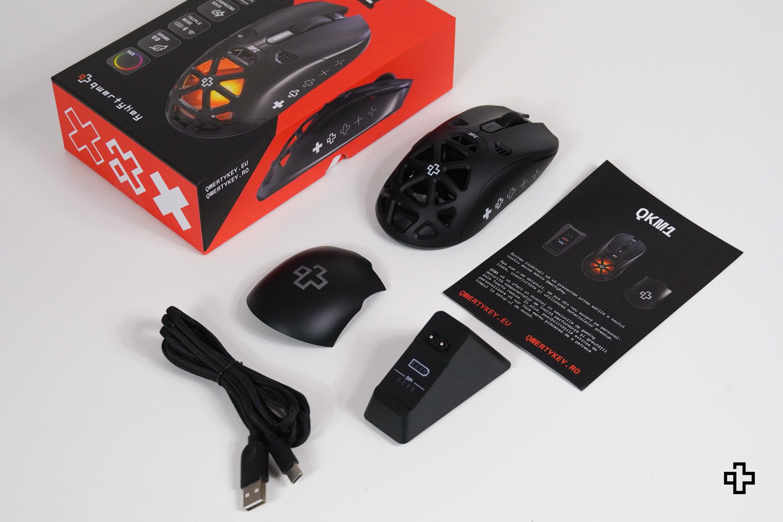 Mouse QwertyKey QKM1 Wireless Bluetooth Charging Dock