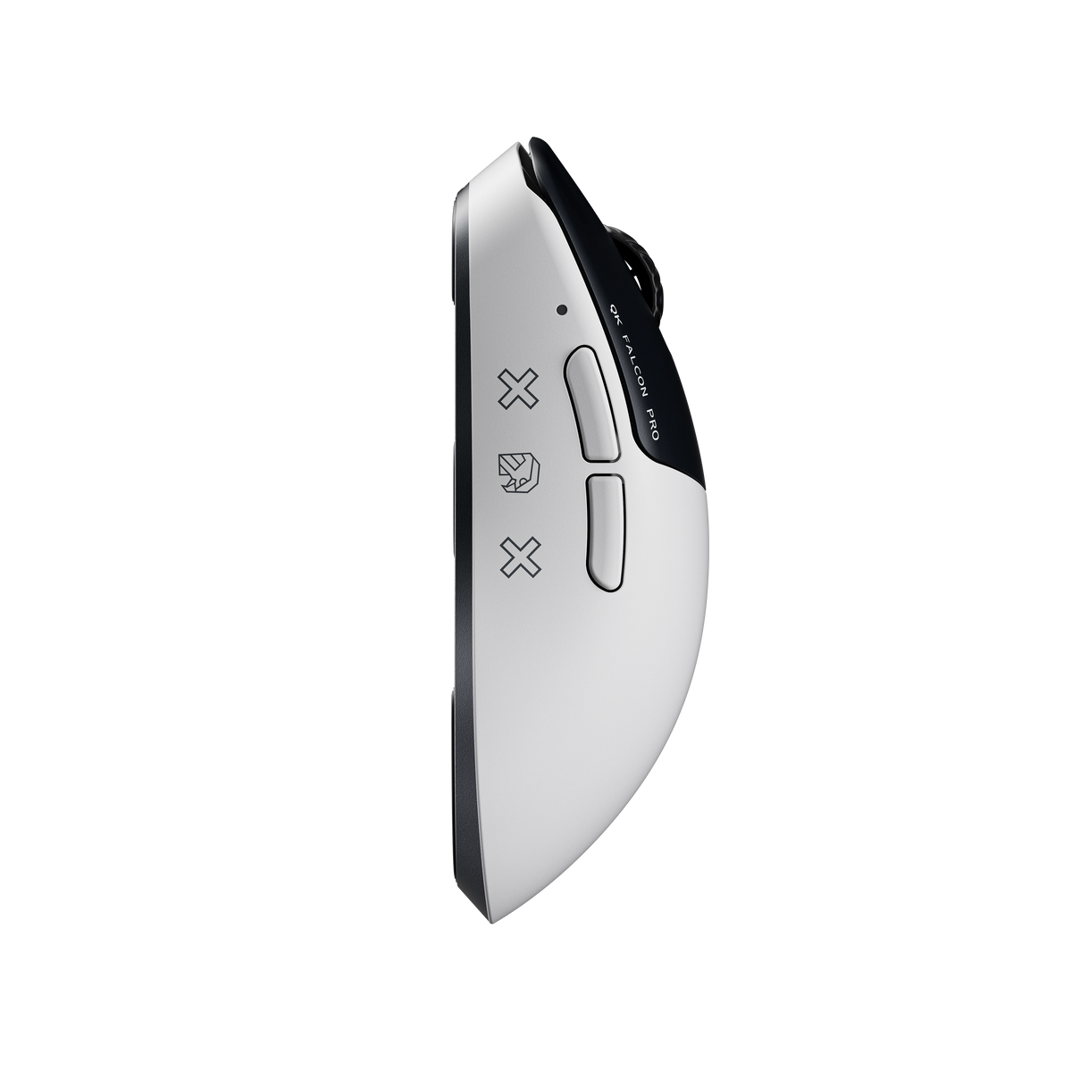 Mouse Gaming Qwertykey Falcon Pro 8K Alb - 60.000 DPI, Bluetooth Wireless Trio Mode, Pixart 3950