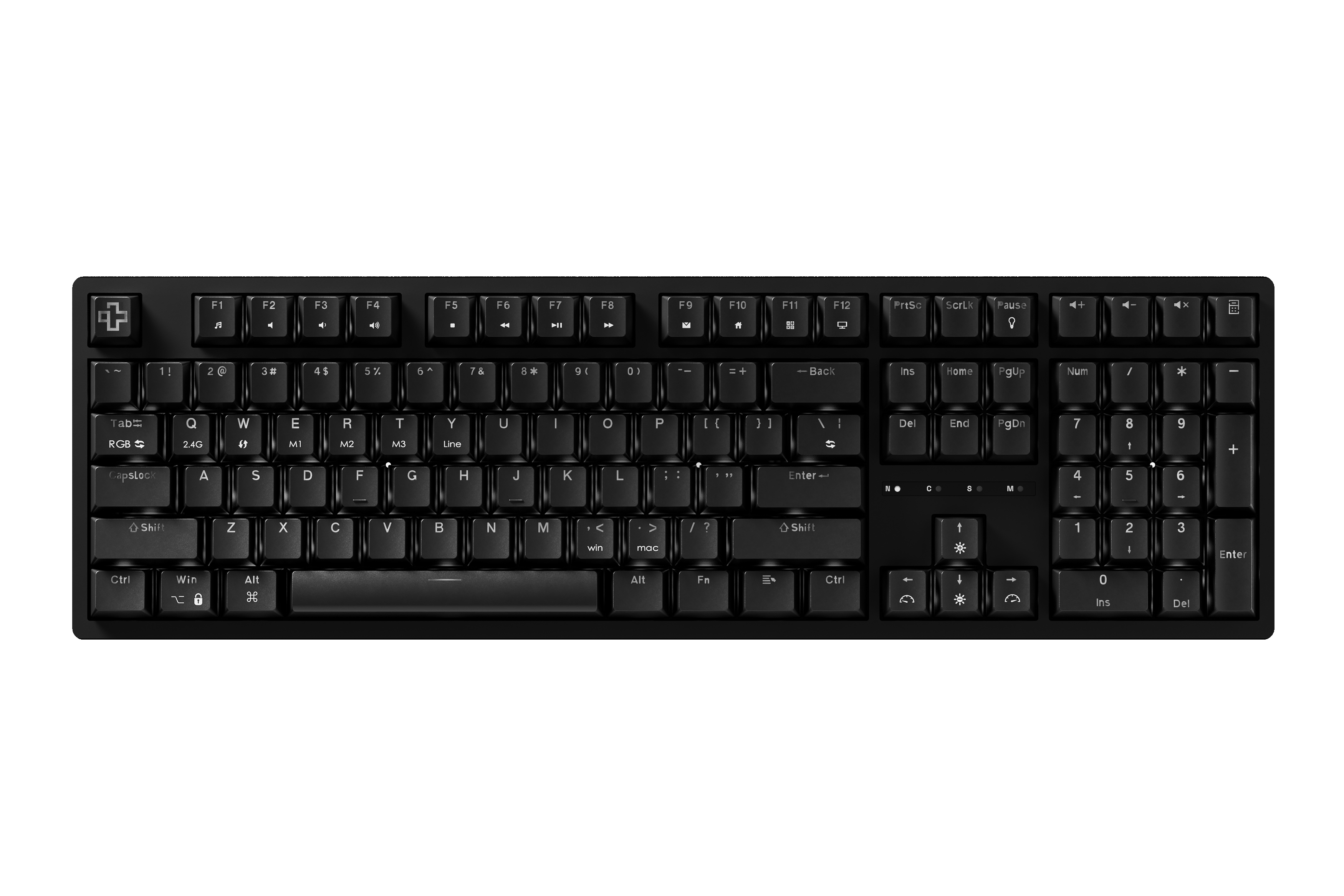 QwertyKey H100 Neagra Bluetooth Wireless Hotswap RGB Tastatura Mecanica Gaming