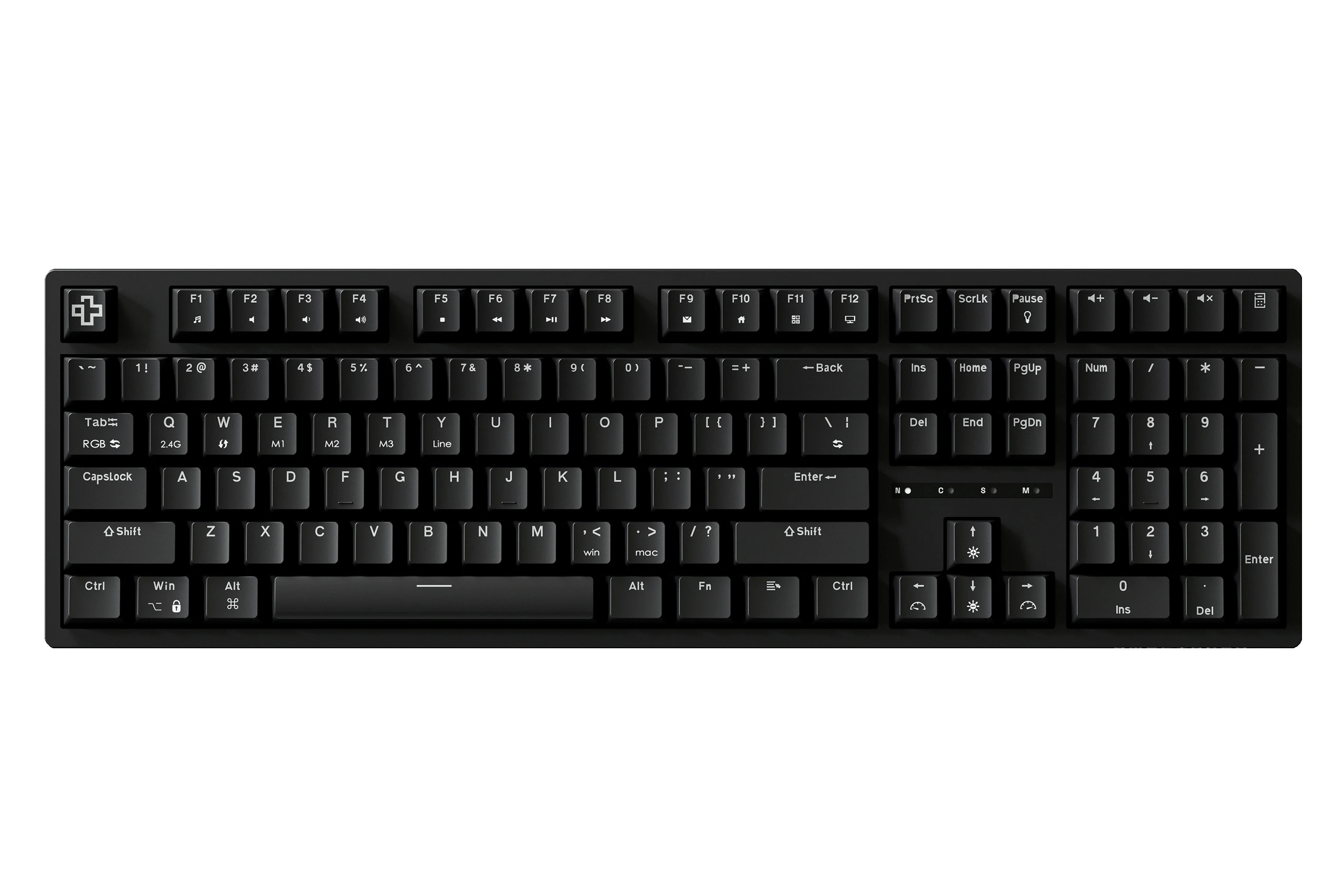 QwertyKey H100 Neagra Bluetooth Wireless Hotswap RGB Tastatura Mecanica Gaming