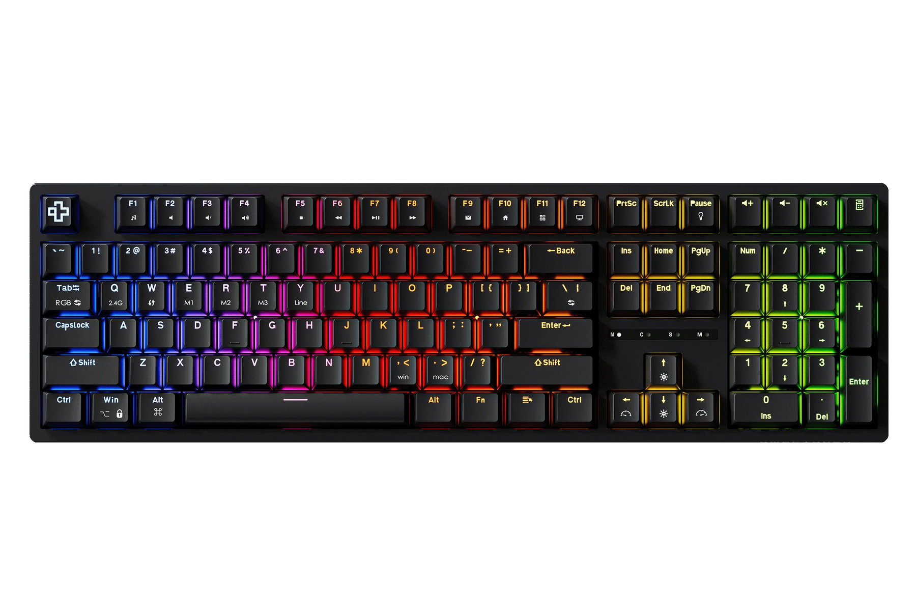 QKH100 Black mechanical keyboard