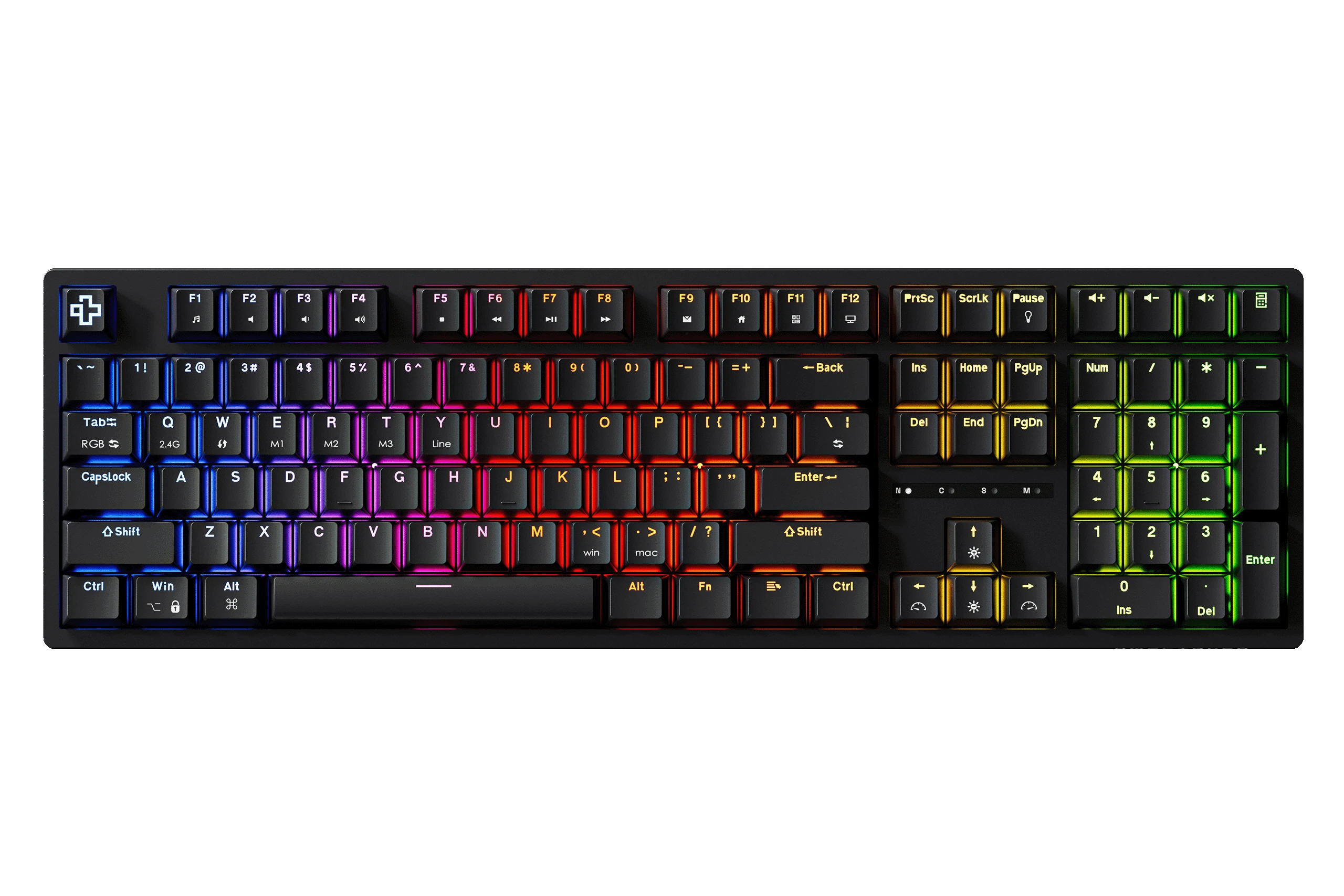 QwertyKey H100 Neagra Bluetooth Wireless Hotswap RGB Tastatura Mecanica Gaming