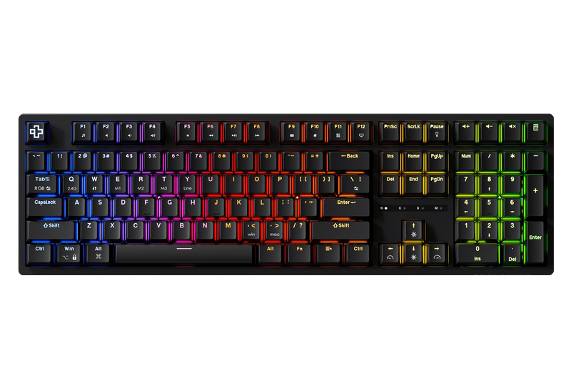 QKH100 Black mechanical keyboard