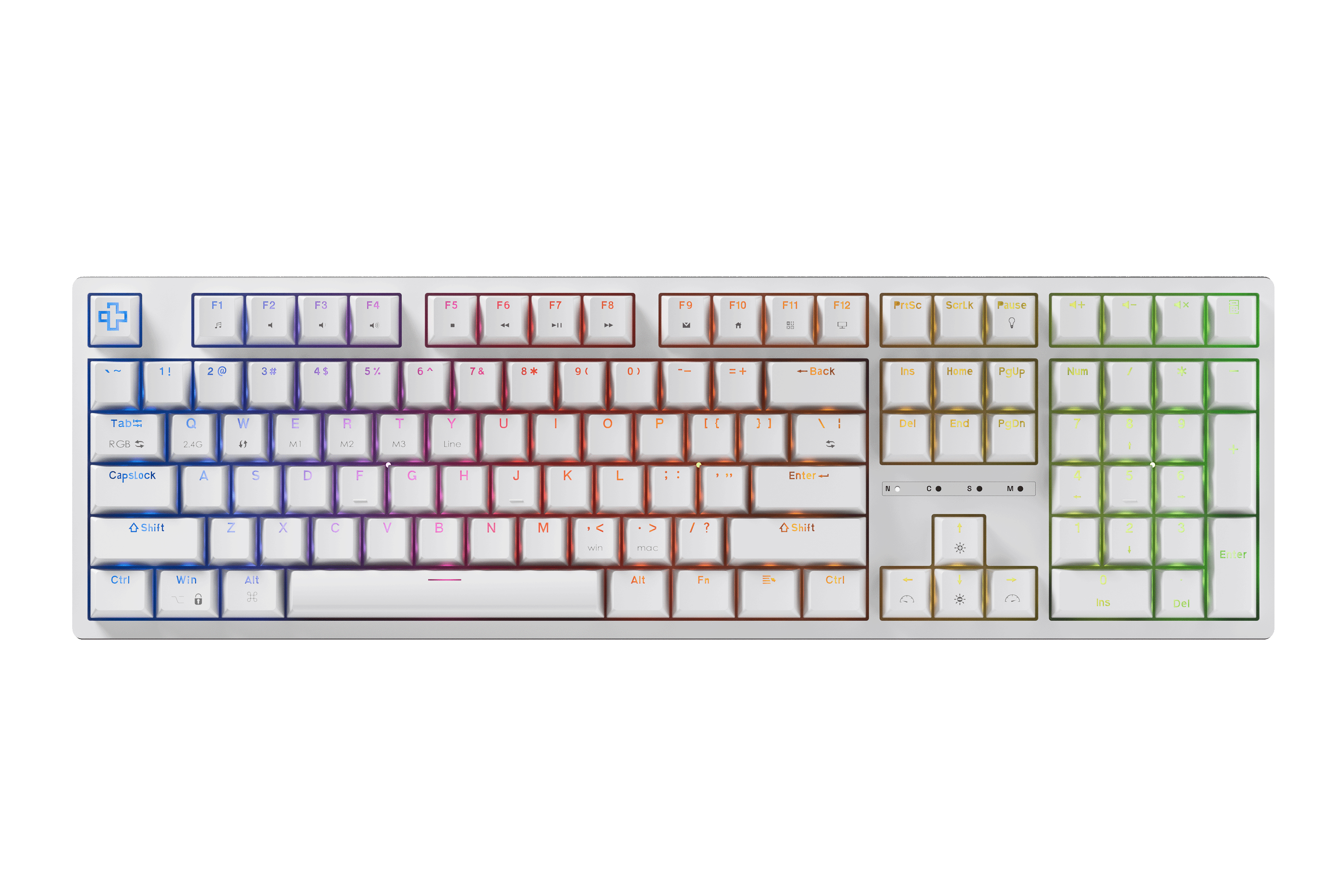 QwertyKey H100 Alba Bluetooth Wireless Hotswap RGB Tastatura Mecanica Gaming