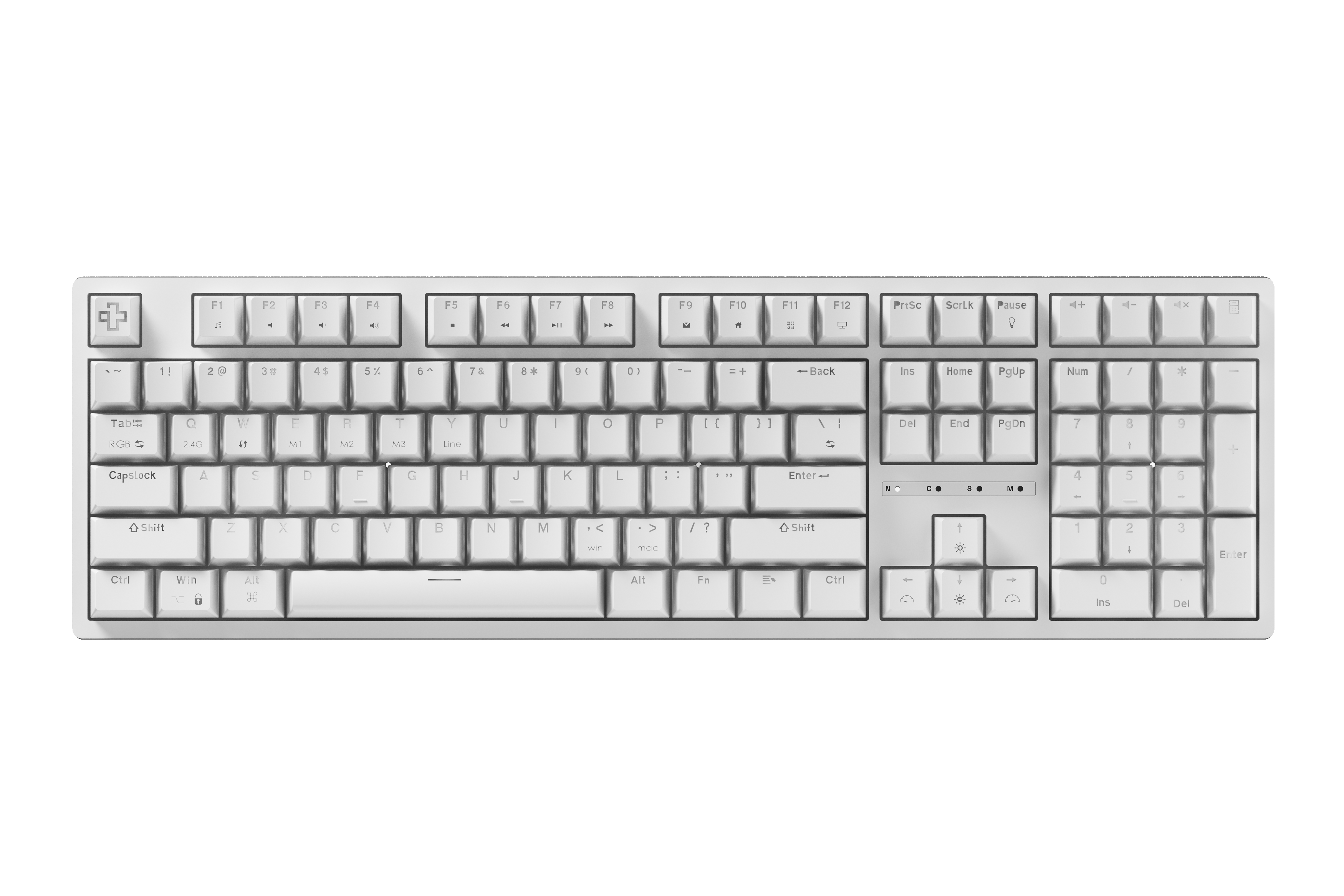 QwertyKey H100 Alba Bluetooth Wireless Hotswap RGB Tastatura Mecanica Gaming