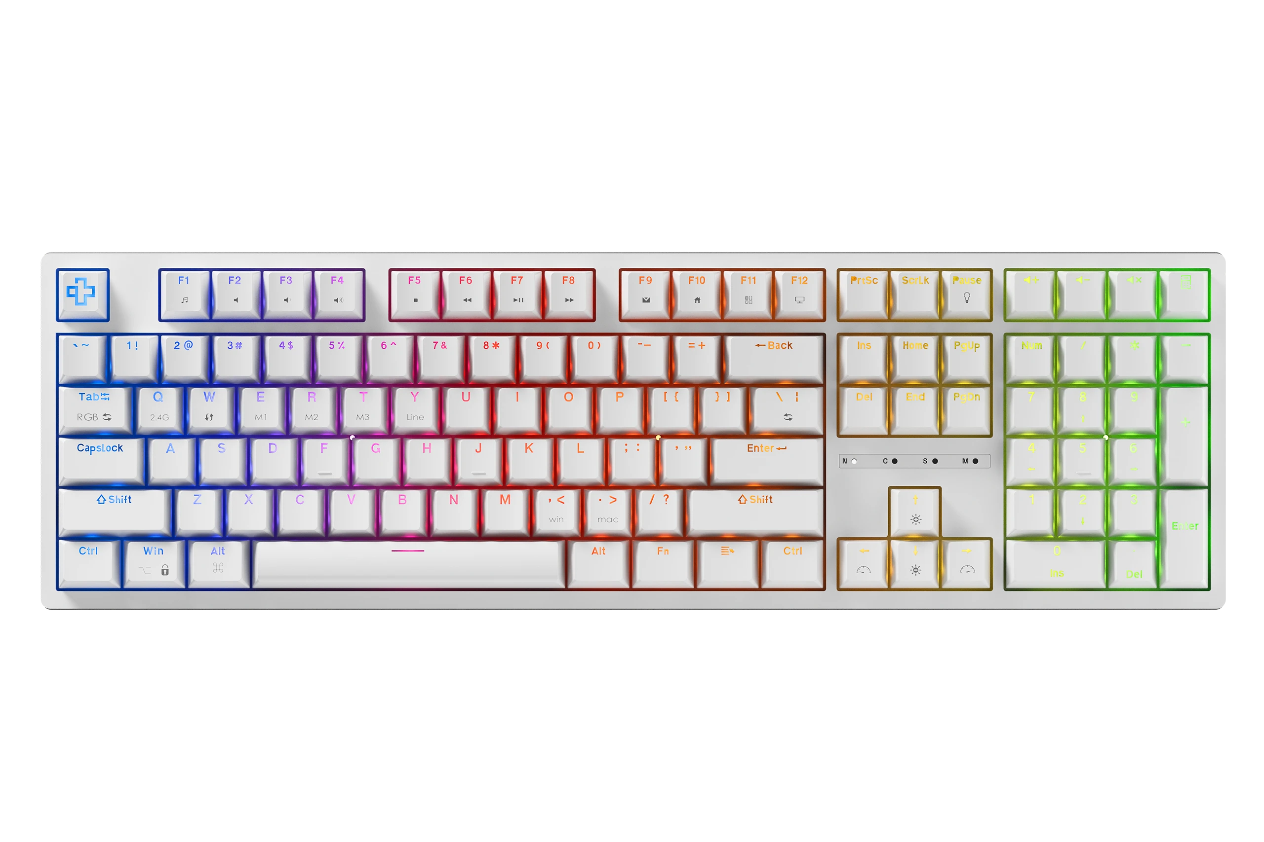 QwertyKey H100 Alba Bluetooth Wireless Hotswap RGB Tastatura Mecanica Gaming