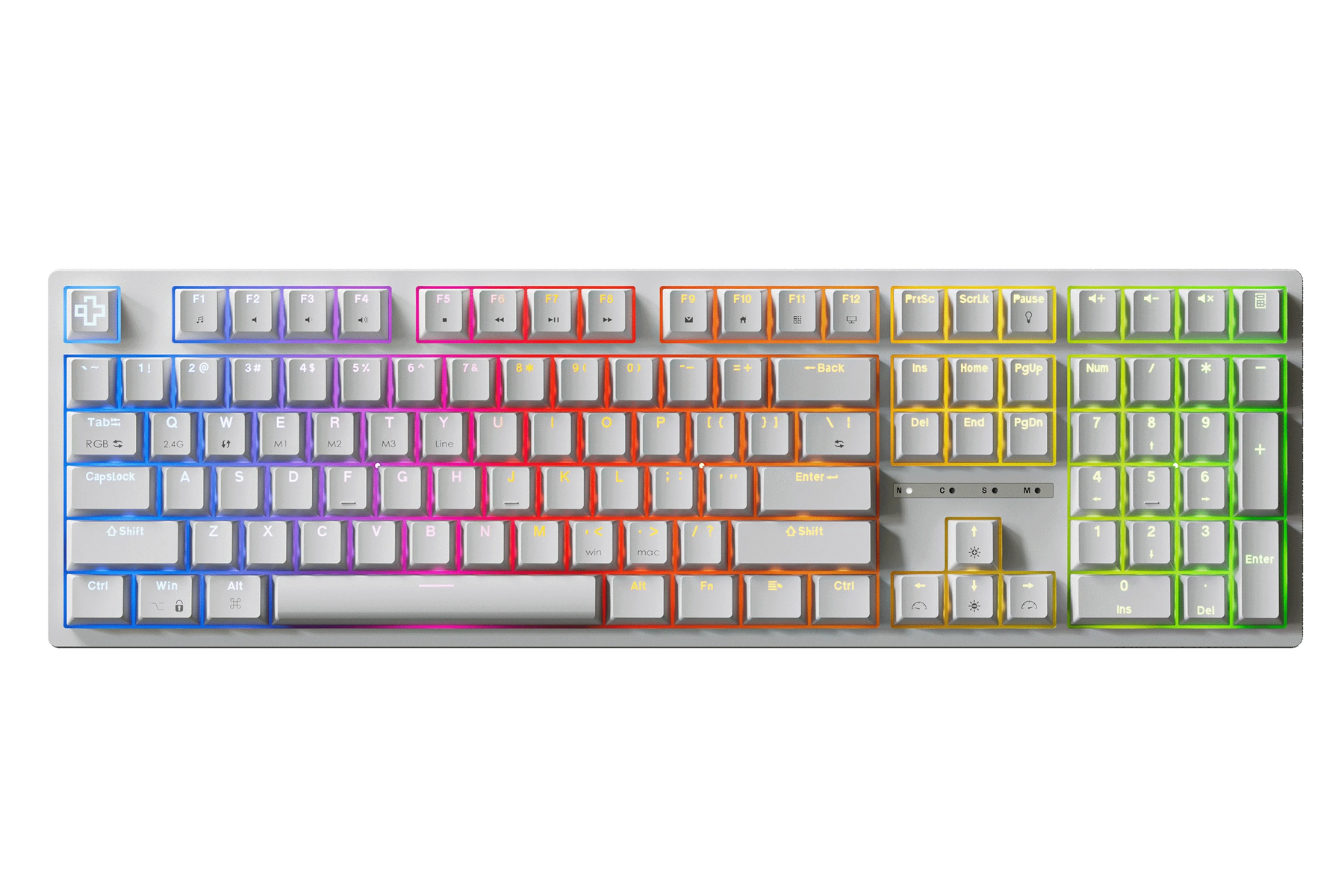 QKH100 White mechanical keyboard