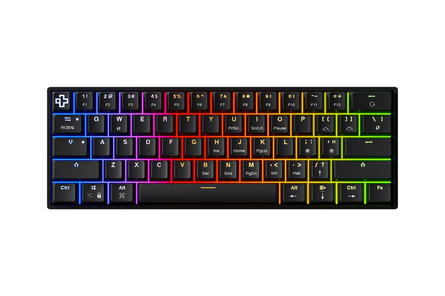 QKH61 Black mechanical keyboard