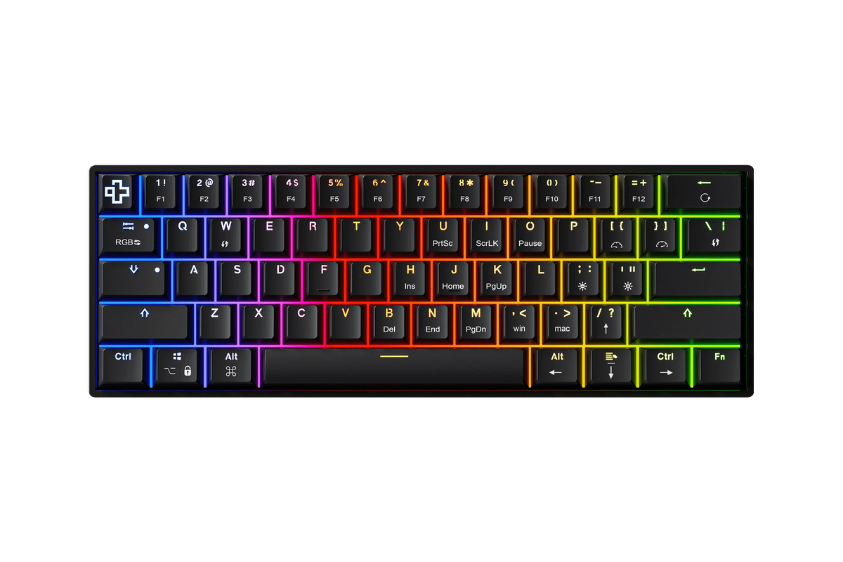 QwertyKey H61 Split Black keyboard