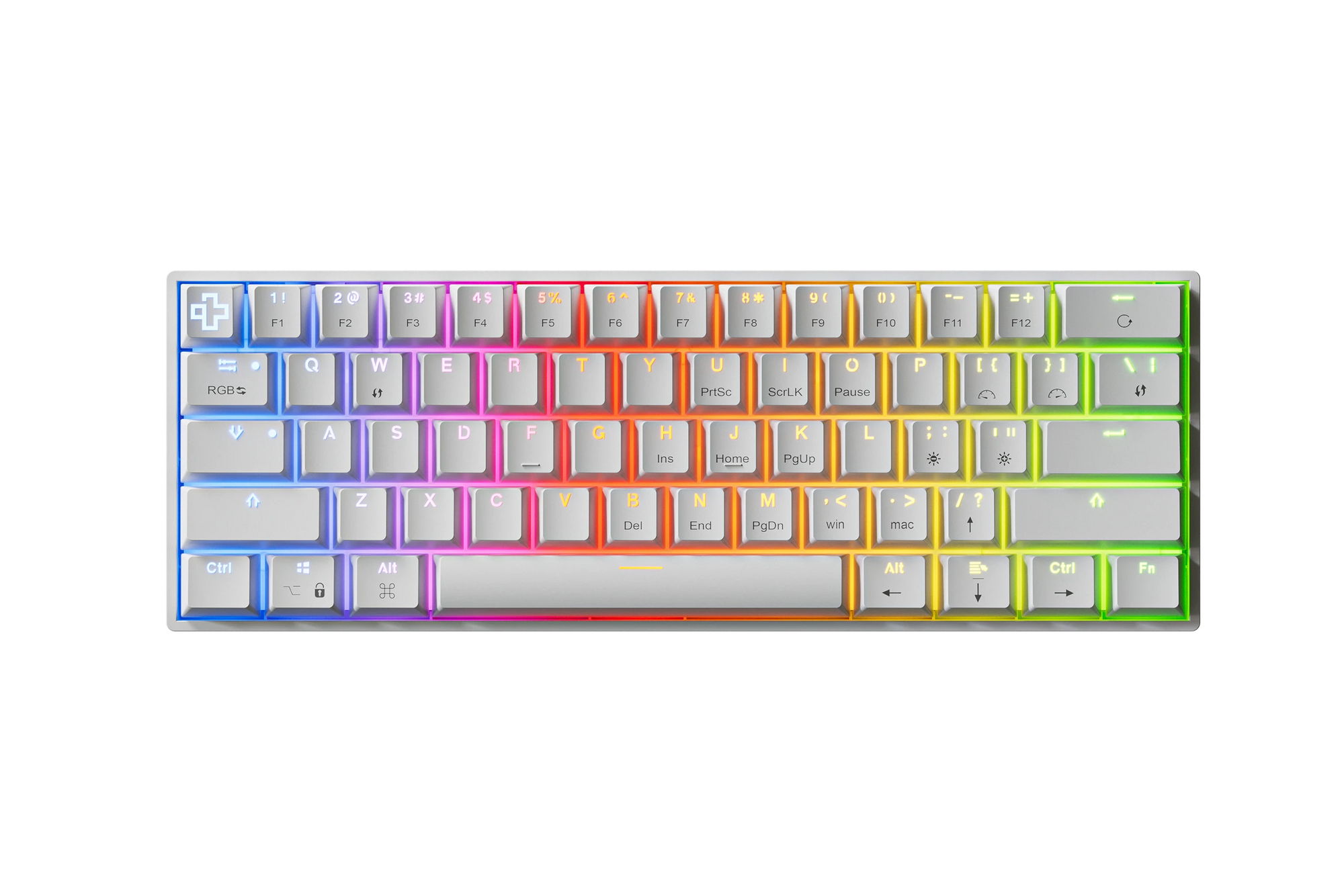 QwertyKey H61 Split White keyboard