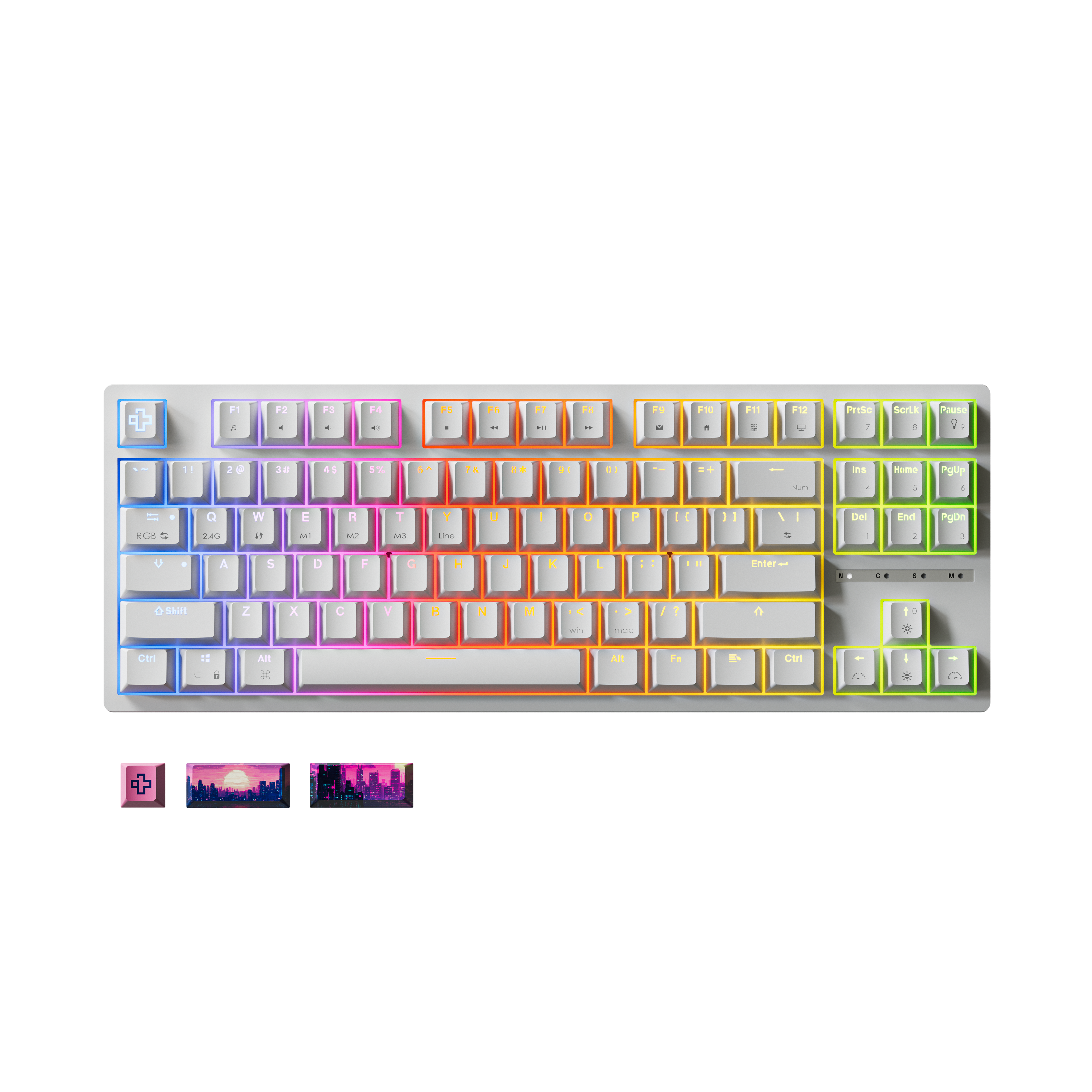 QwertyKey H87 Alba Bluetooth Wireless Hotswap RGB Tastatura Mecanica Gaming
