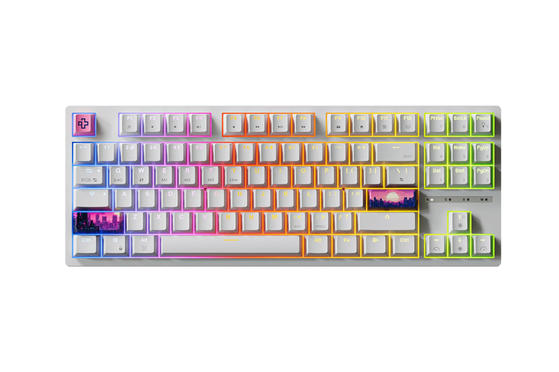 QwertyKey H87 White keyboard