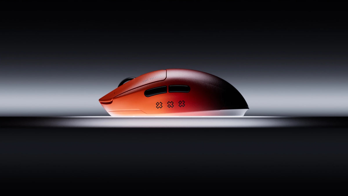Mouse Gaming Qwertykey NOVA Negru - Wireless Bluetooth Trio Mode, Charging Dock