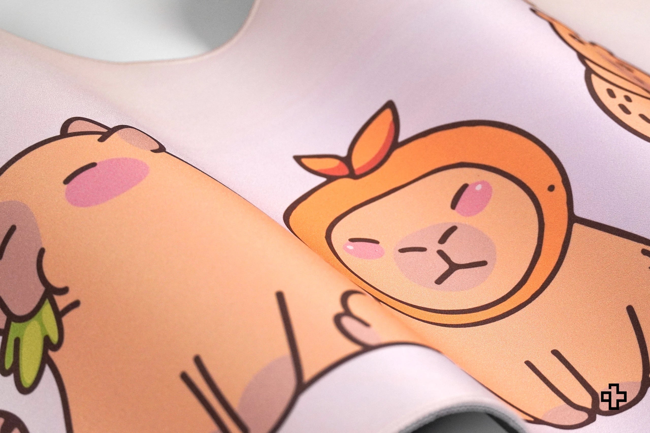 Deskmat Mousepad QwertyKey Capybara 4mm margini cusute