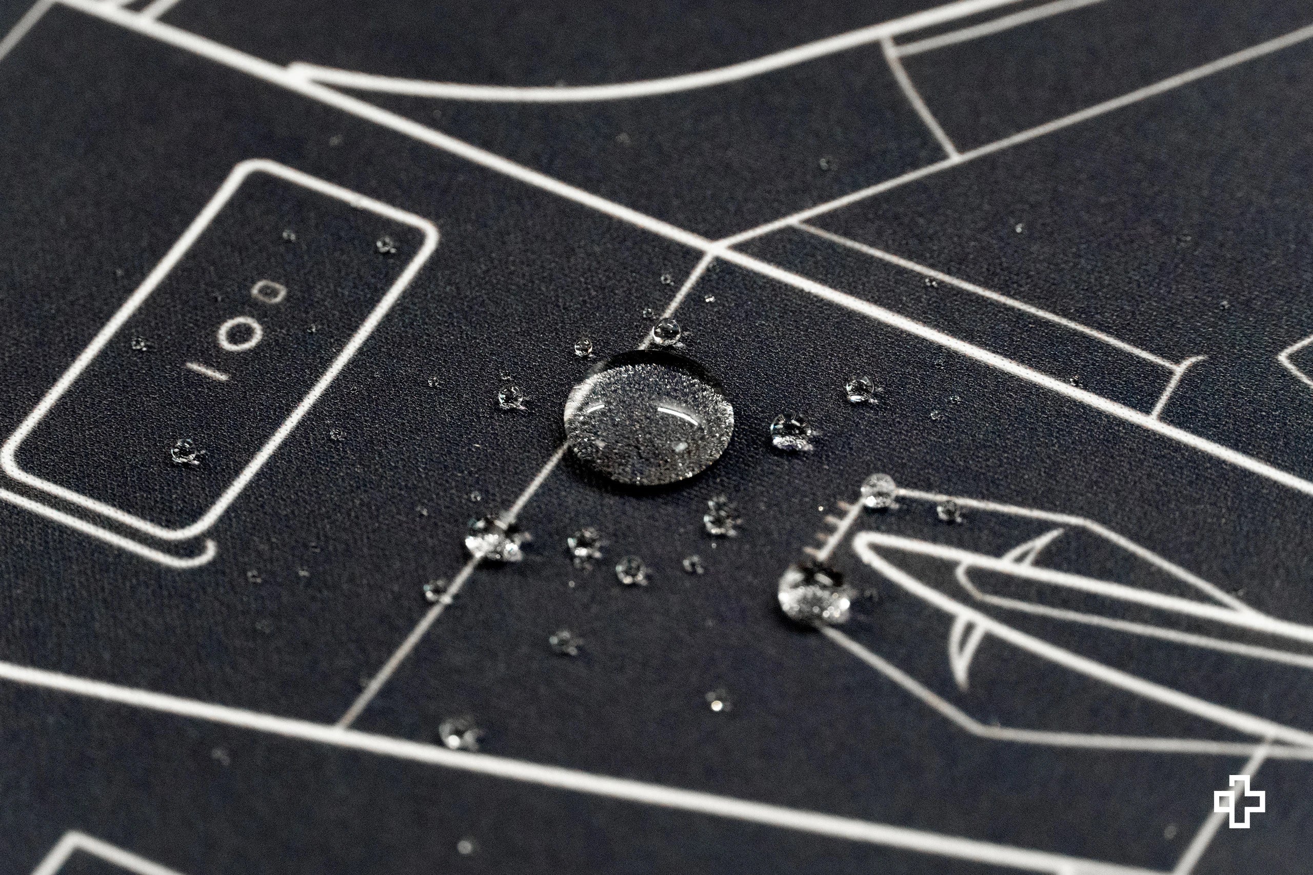 Deskmat Mousepad Plane Blueprint 4mm margini cusute