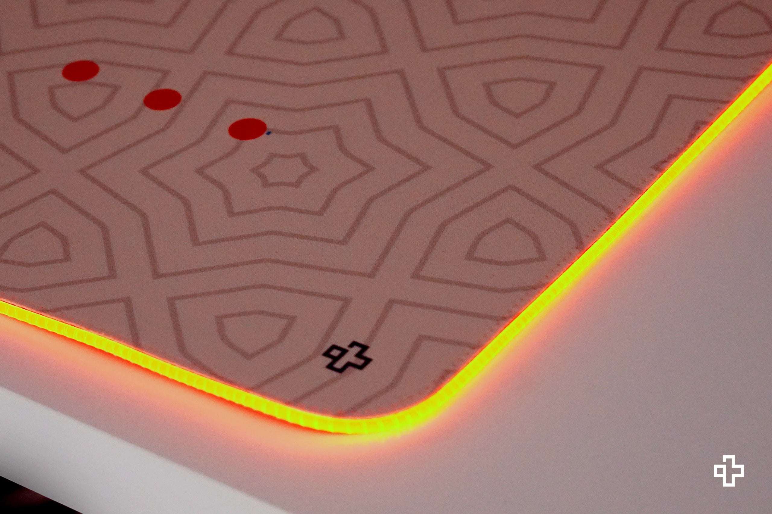 Deskmat Mousepad QwertyKey Sharingan Eye RGB Software 4mm margini cusute