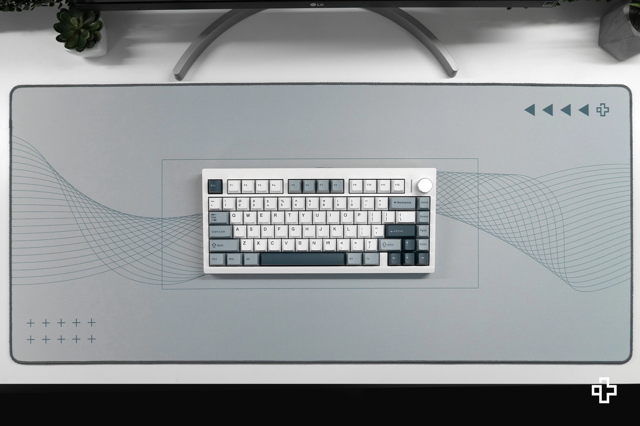 Deskmat Mousepad Flow Light 4mm margini cusute