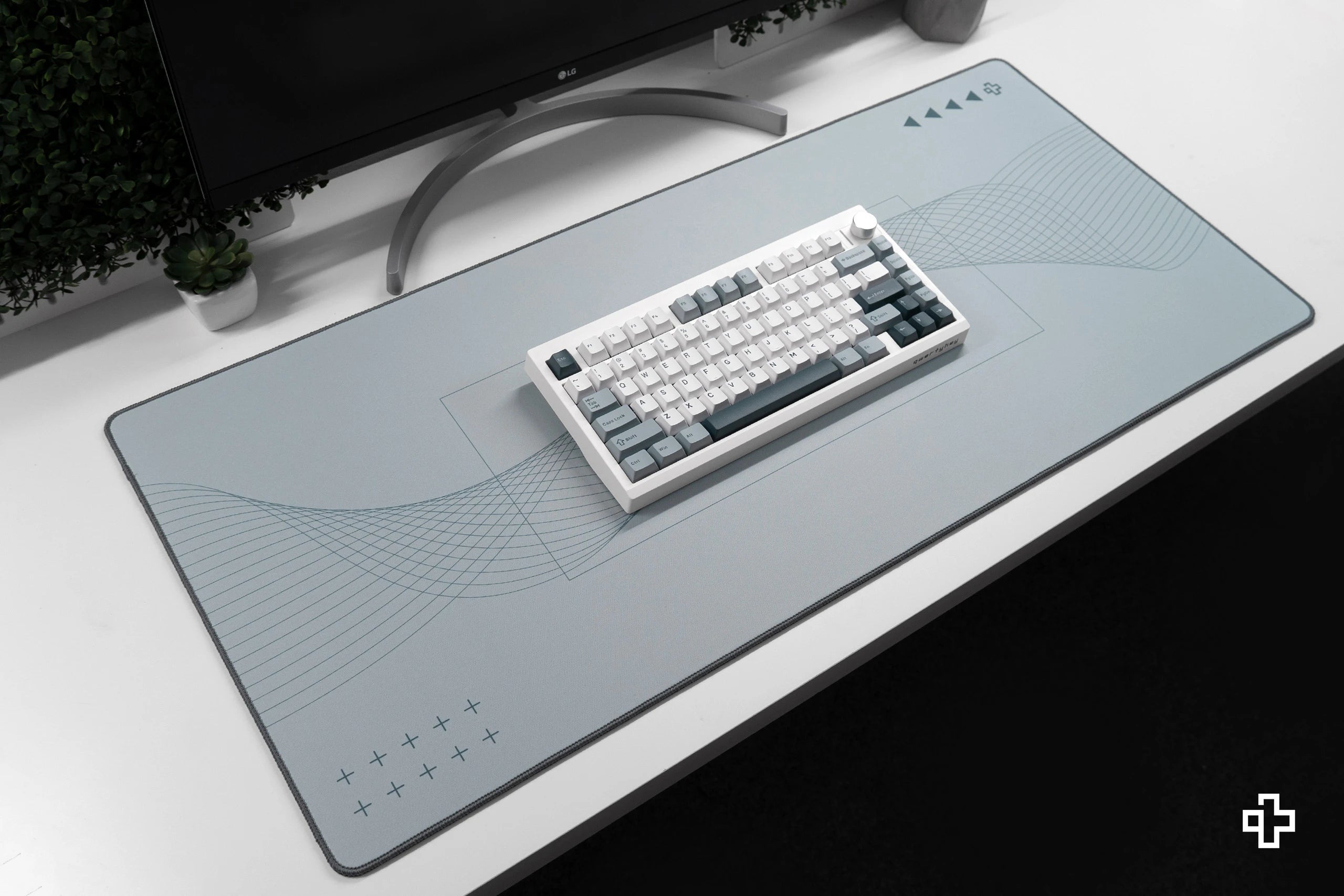Deskmat Mousepad Flow Light 4mm margini cusute