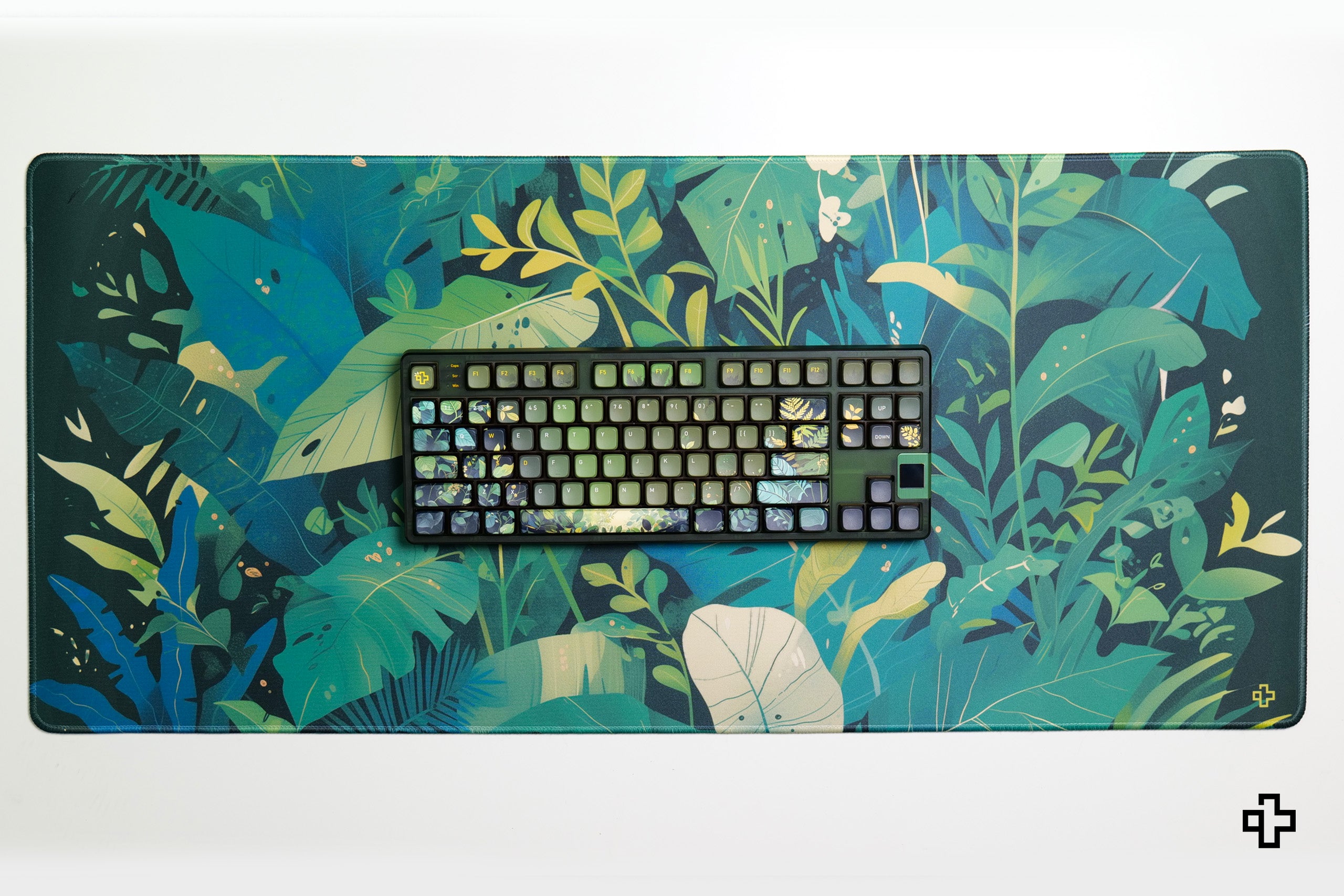 Deskmat Mousepad QwertyKey Leaf 4mm margini cusute