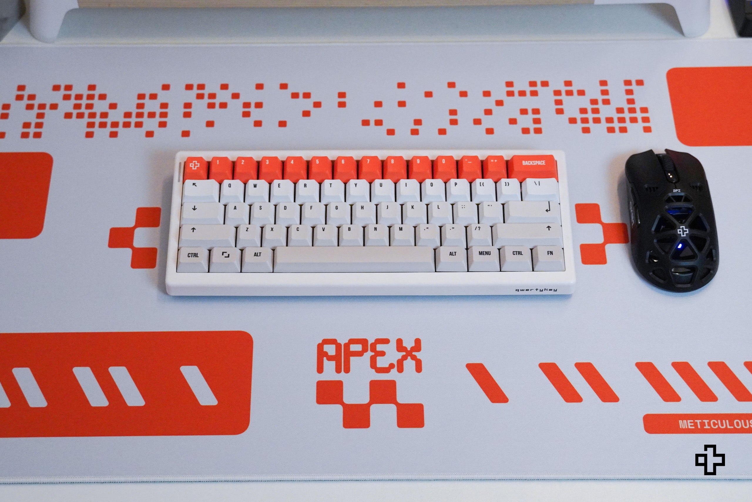 Deskmat Mousepad QwertyKey Apex 4mm margini cusute