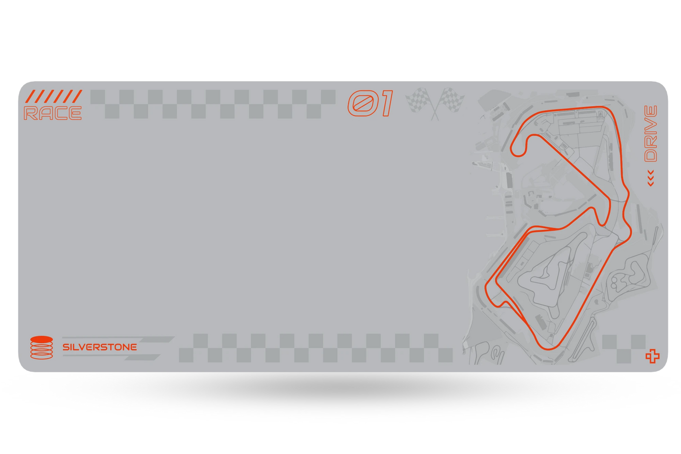Deskmat Formula Silver Circuit