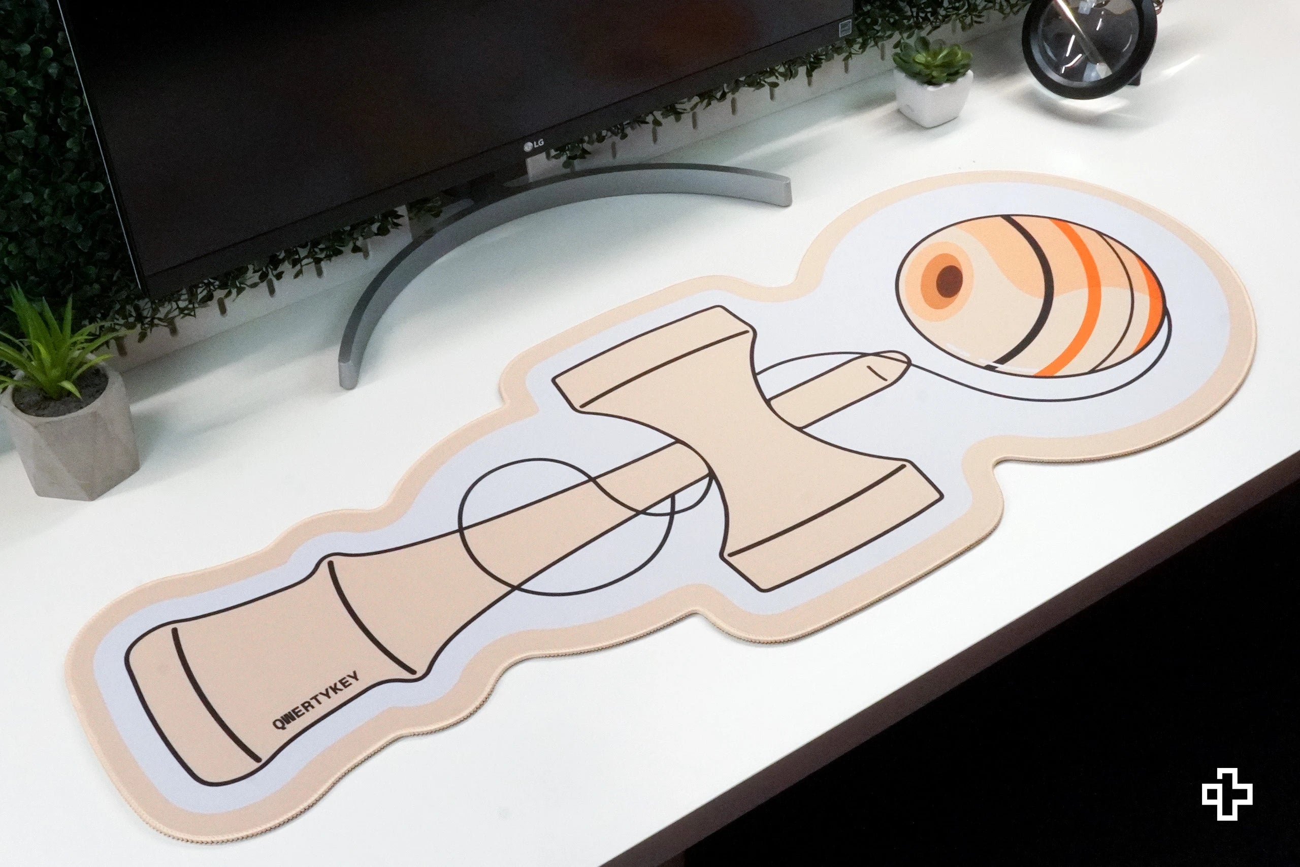 Deskmat Mousepad QwertyKey Kendama 4mm margini cusute