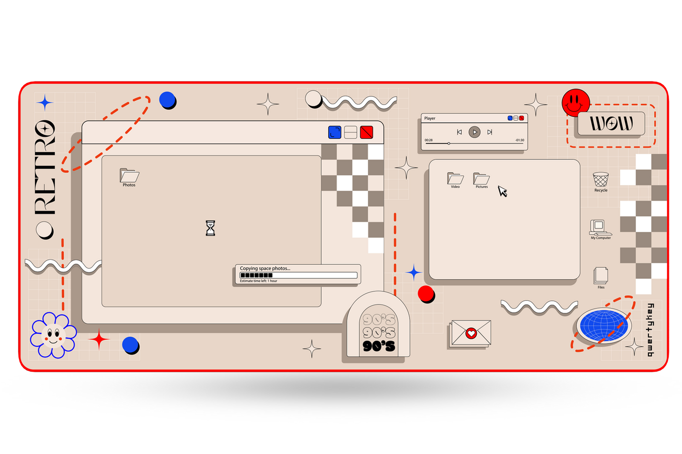 Deskmat Retro