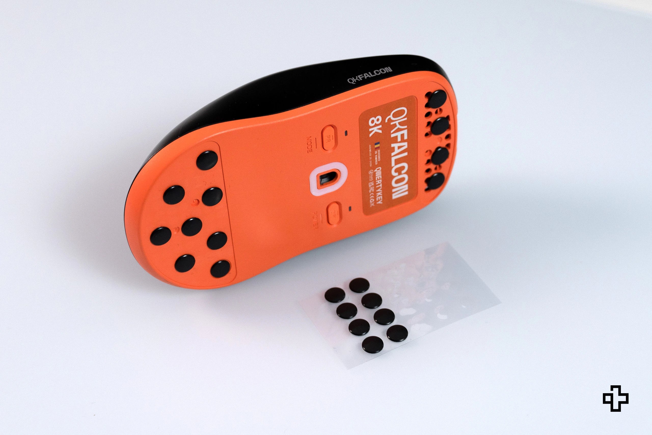 QwertyKey Glass Mouse Skates 40 Dots | PTFE + UPE