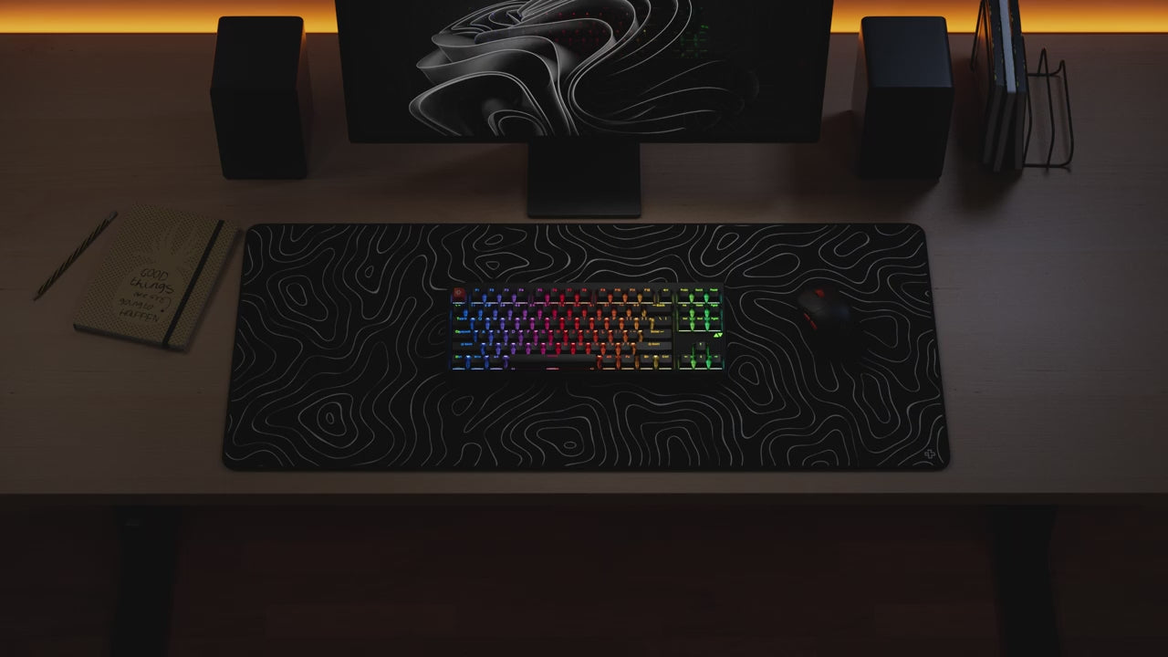QwertyKey H87 Pro V2 Albă – Tastatură Mecanică Gaming Wireless, Hotswa