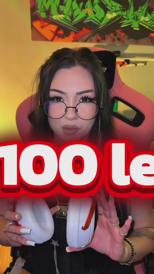 Videoclip cu MADZILLA despre Casti gaming wireless QwertyKey Pulse Albe, Trio Mode, RGB, Software, Microfon cu functie de Noise Canceling cu AI