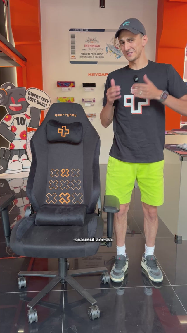 Videoclip cu LORIN despre Scaun Gaming QwertyKey - QK/CTRL, negru