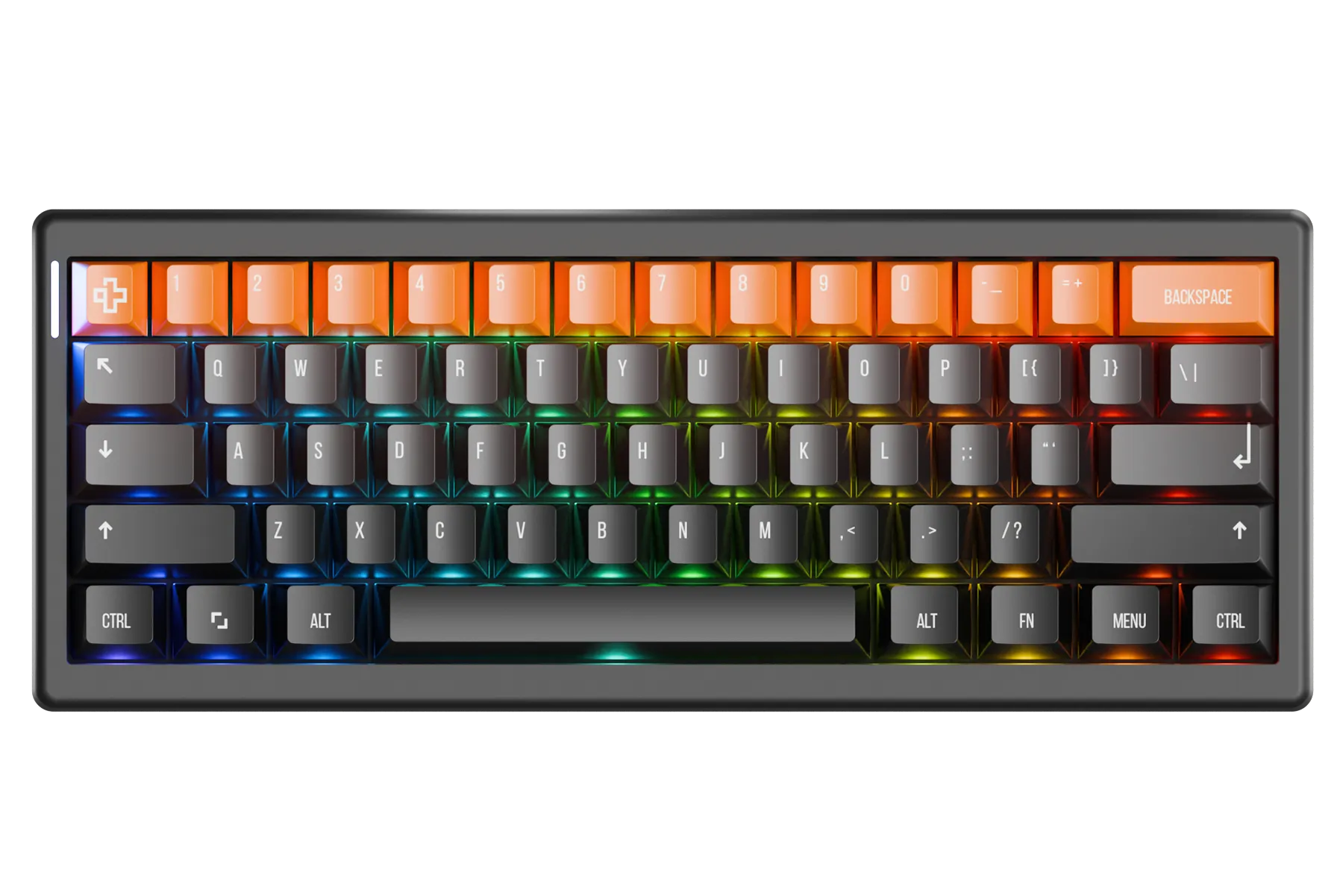 QwertyKey61 PRO Neagra Hotswap RGB QMK/VIA Gasket Mounted Tastatura Mecanica Gaming