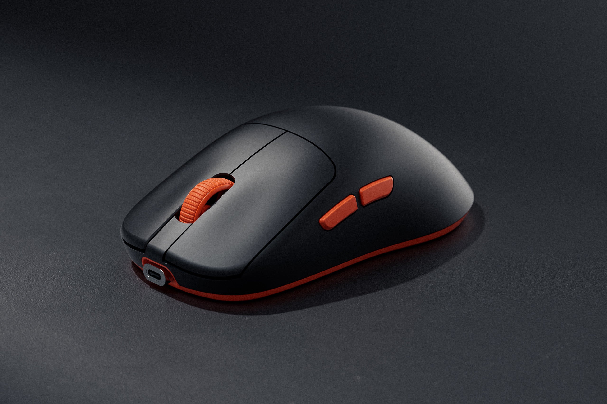 Mouse Gaming QwertyKey Falcon Negru 8K, 30.000 DPI, Bluetooth Wireless Trio Mode, Pixart 3950